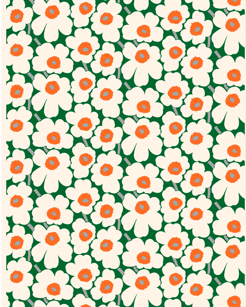 Marimekko Pieni Unikko 2 Acrylic Unbleached Fabric