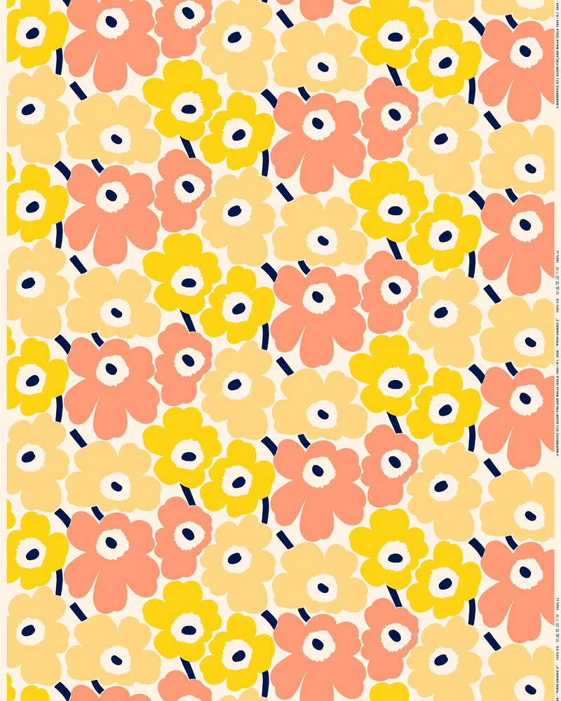 Marimekko Pieni Unikko Unbleached Cotton Fabric