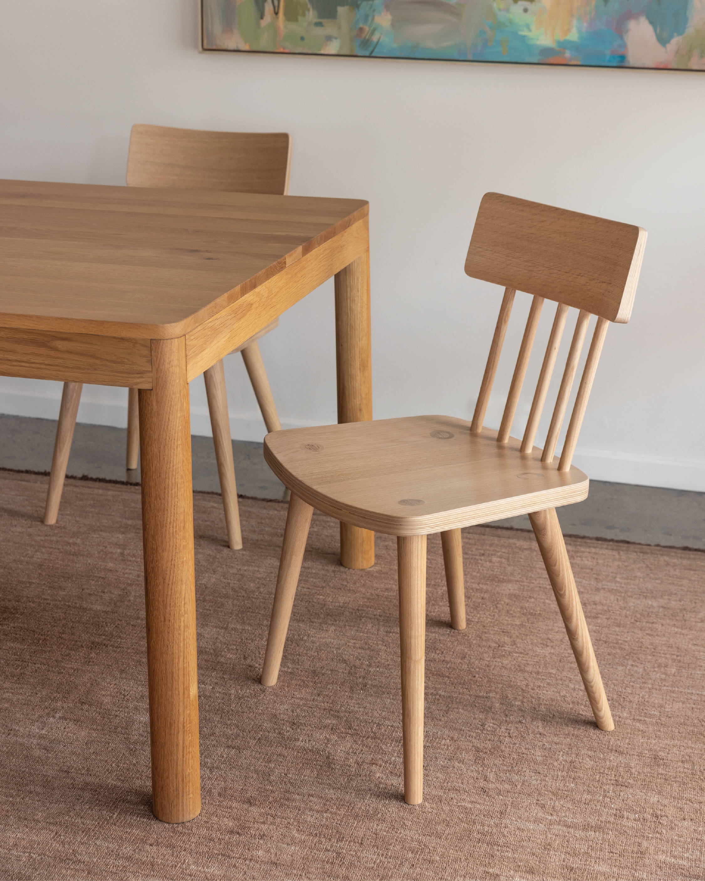 5 Bar Oak Dining Chair