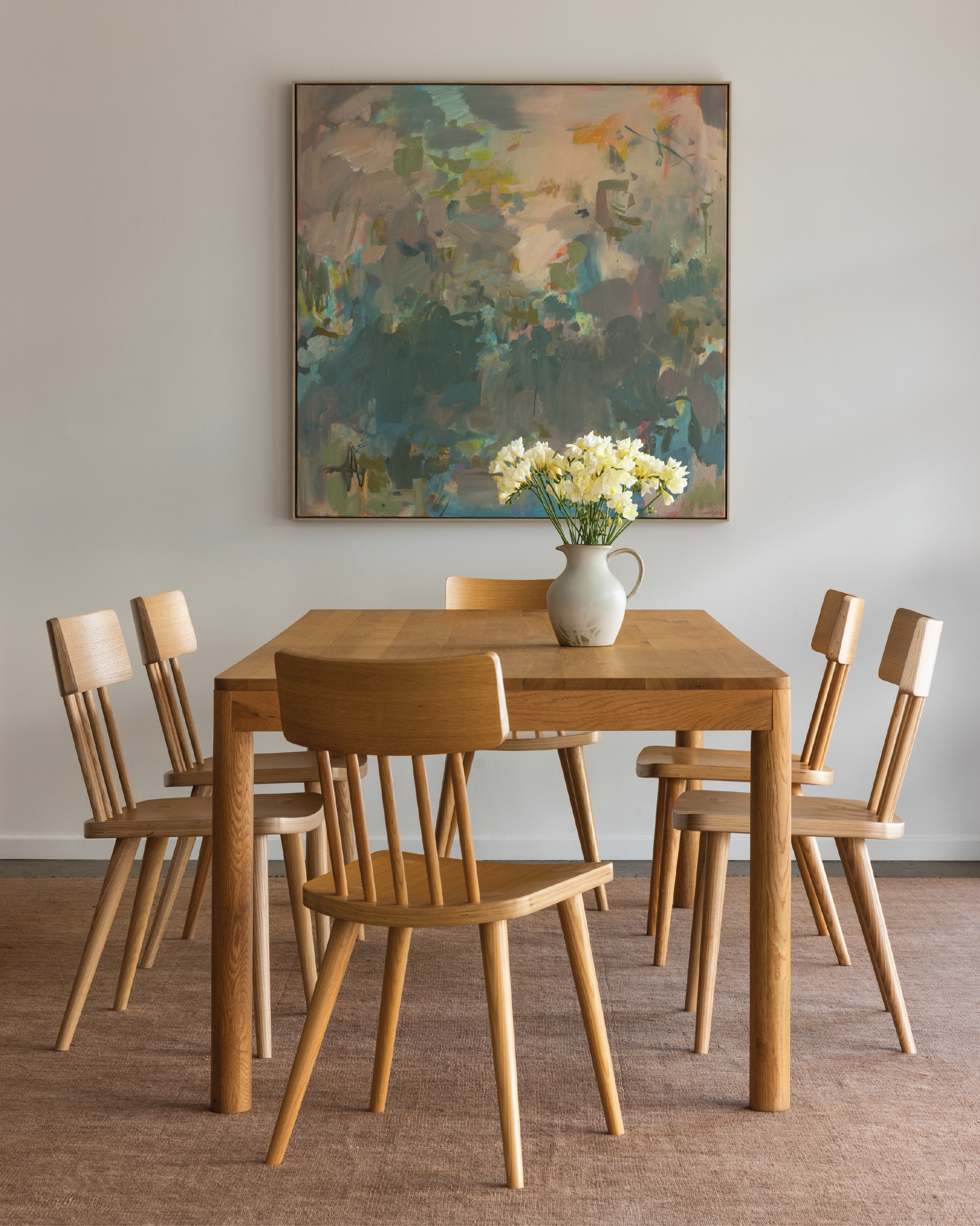 5 Bar Oak Dining Chair