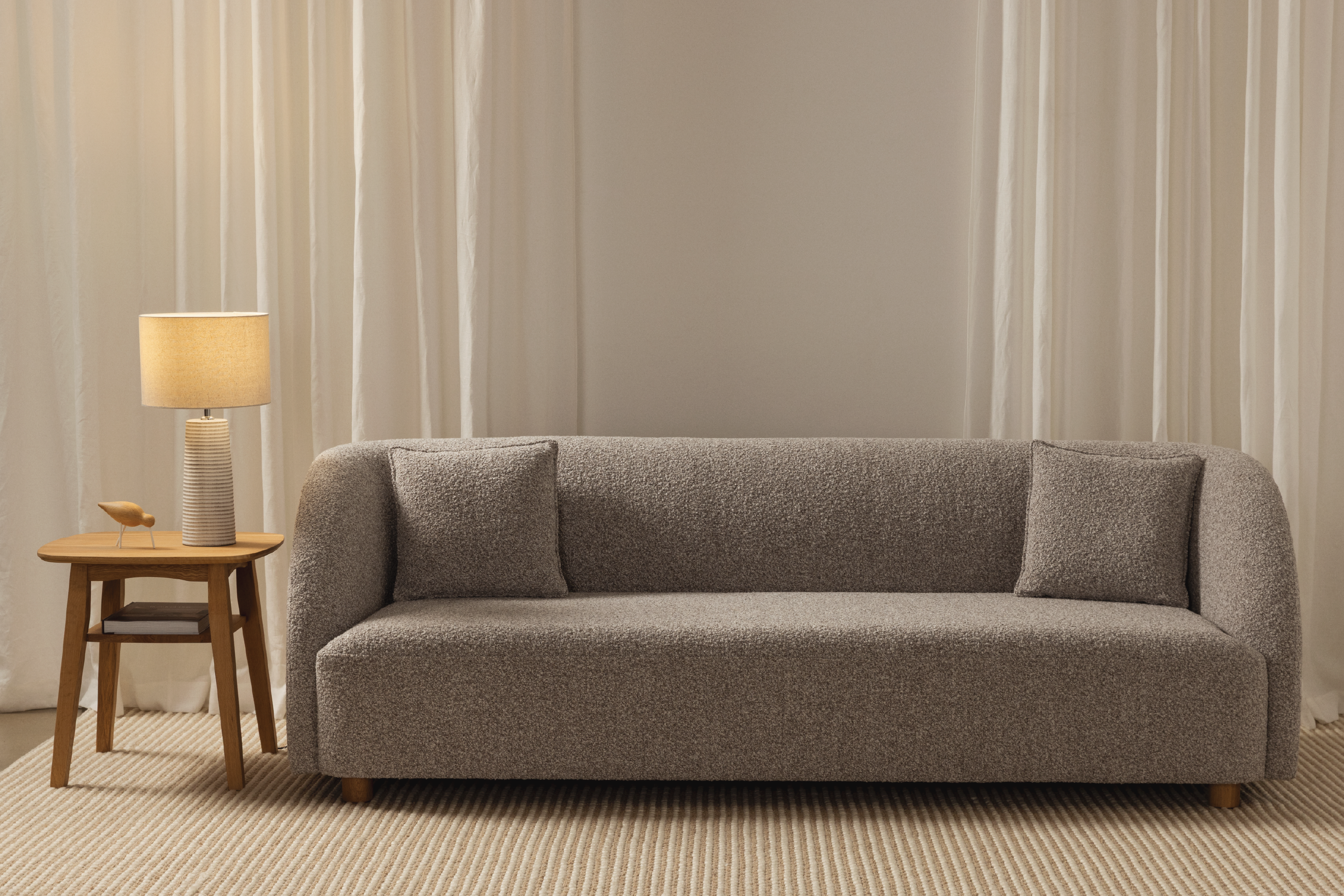 Arc 3 Seat Sofa Pumice