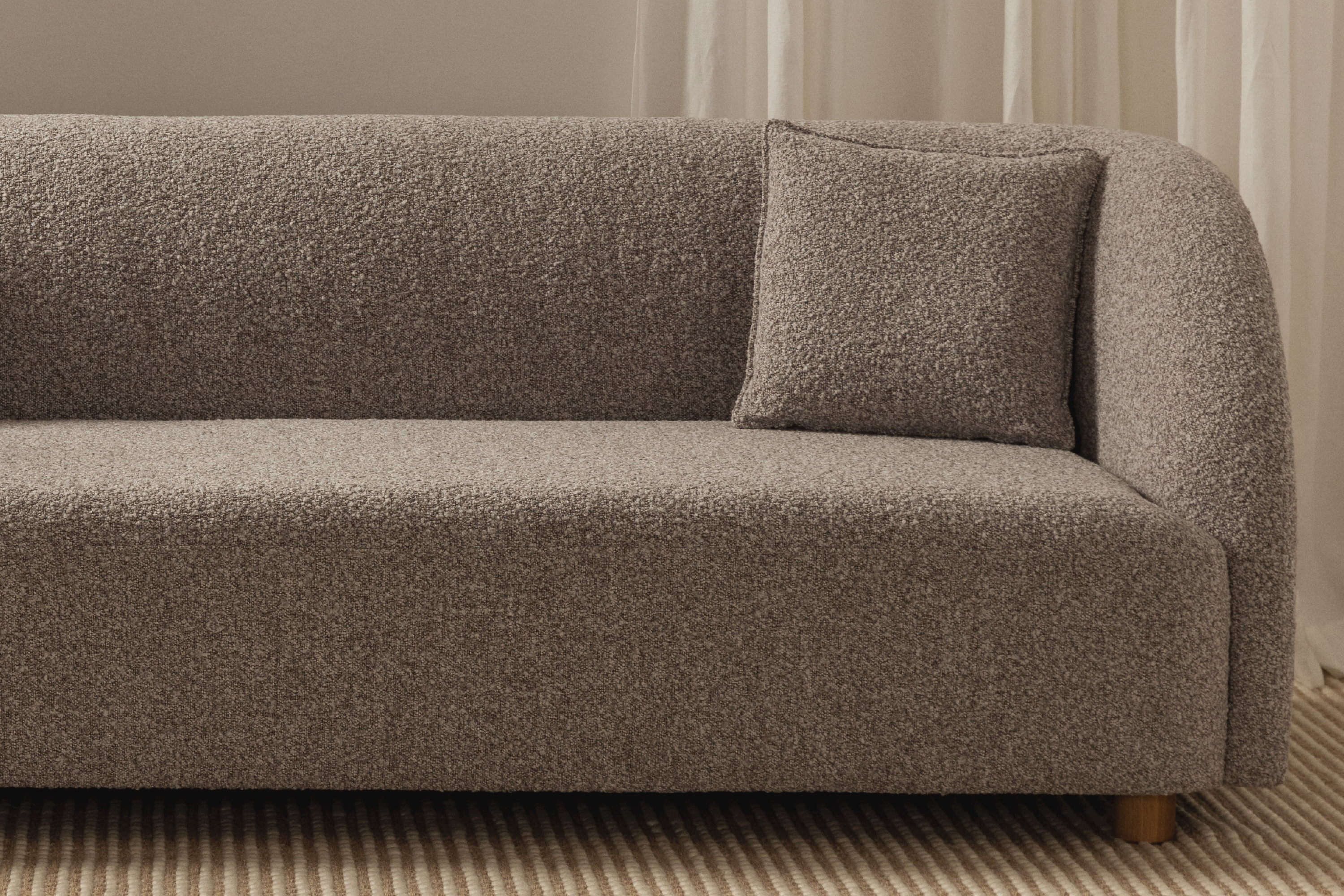 Arc 3 Seat Sofa Pumice