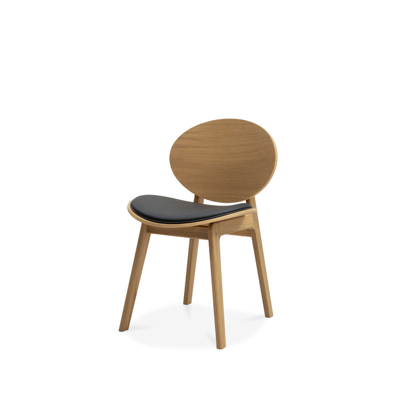 Arna 04 Dining Chair - Black Leather