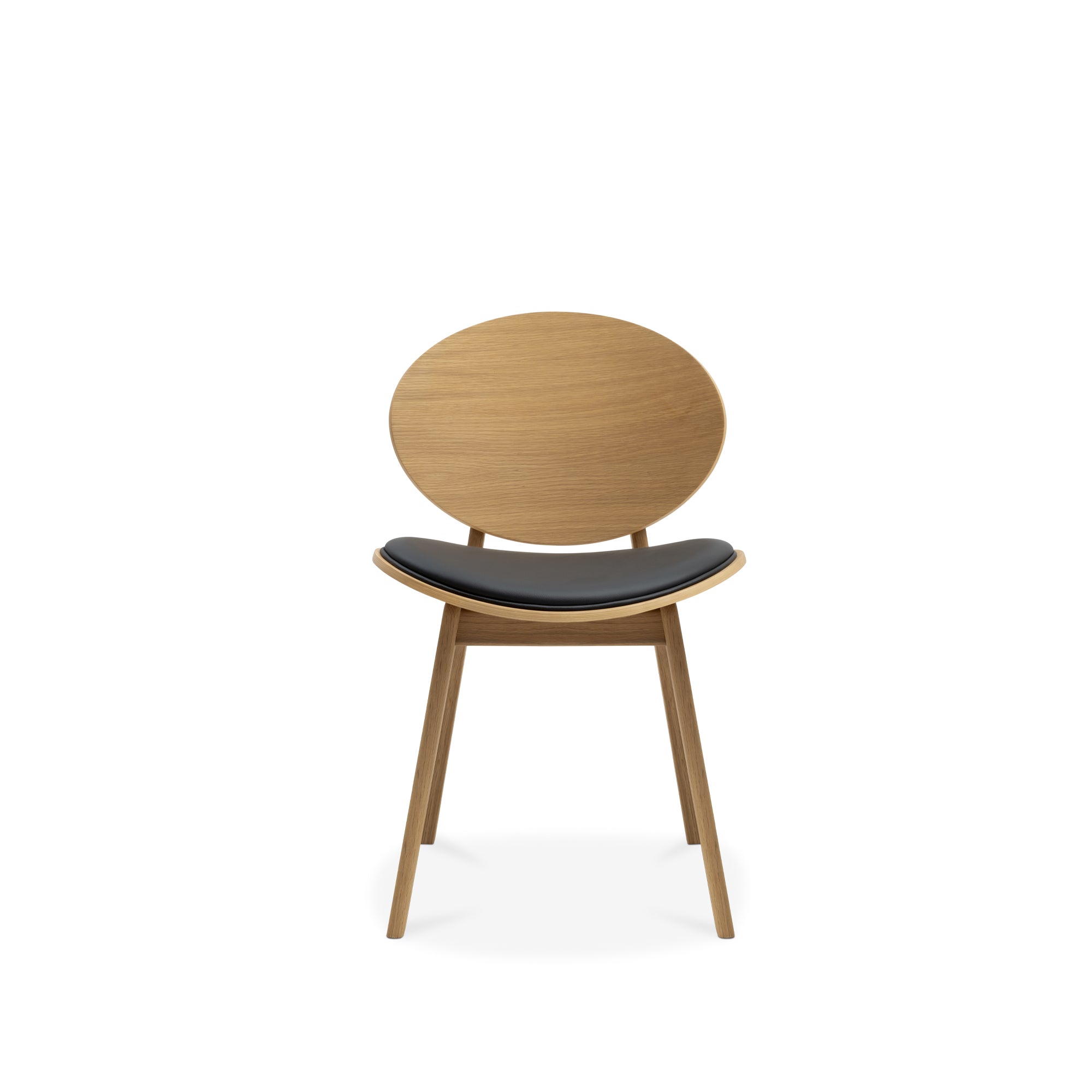 Arna 04 Black Leather Dining Chair