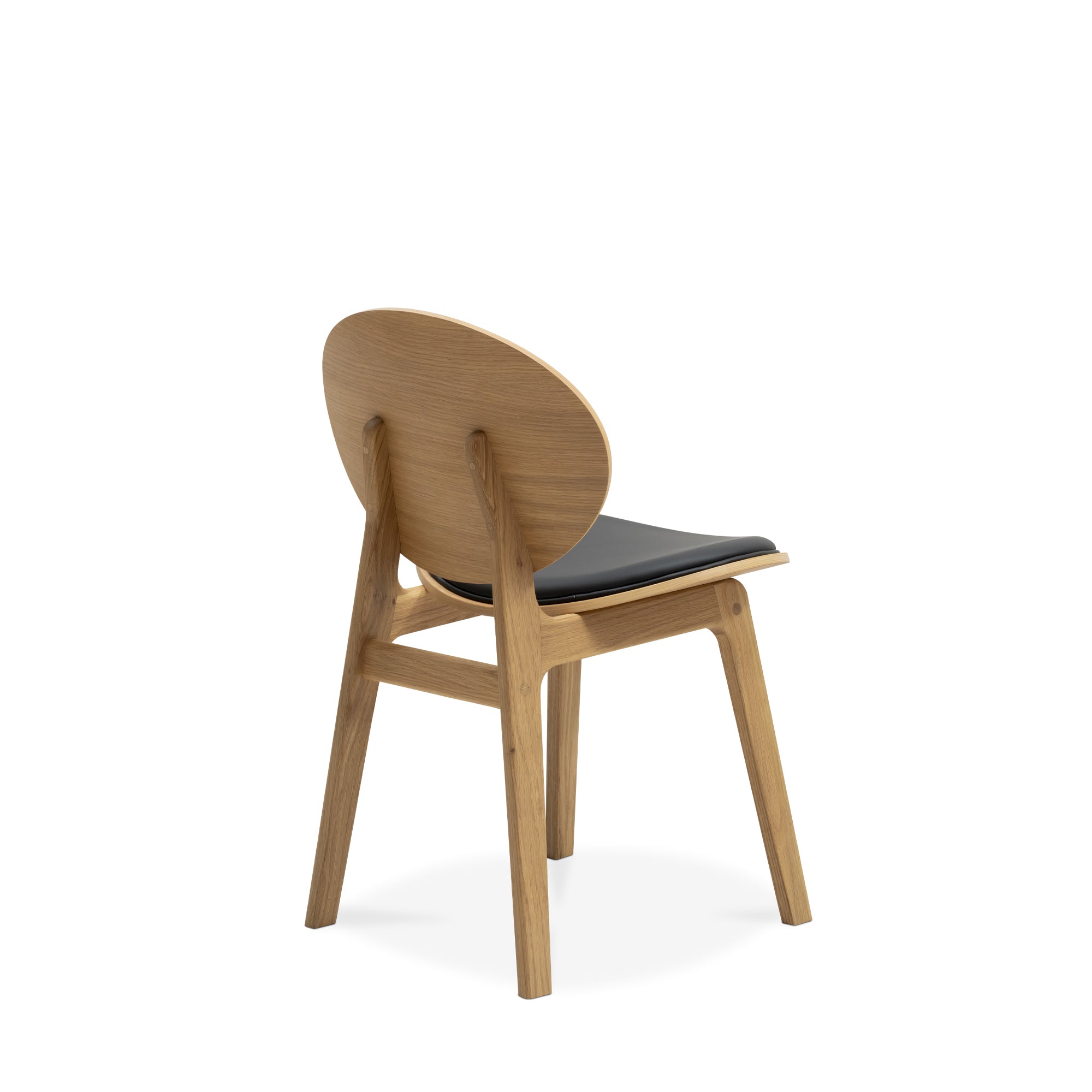 Arna 04 Black Leather Dining Chair