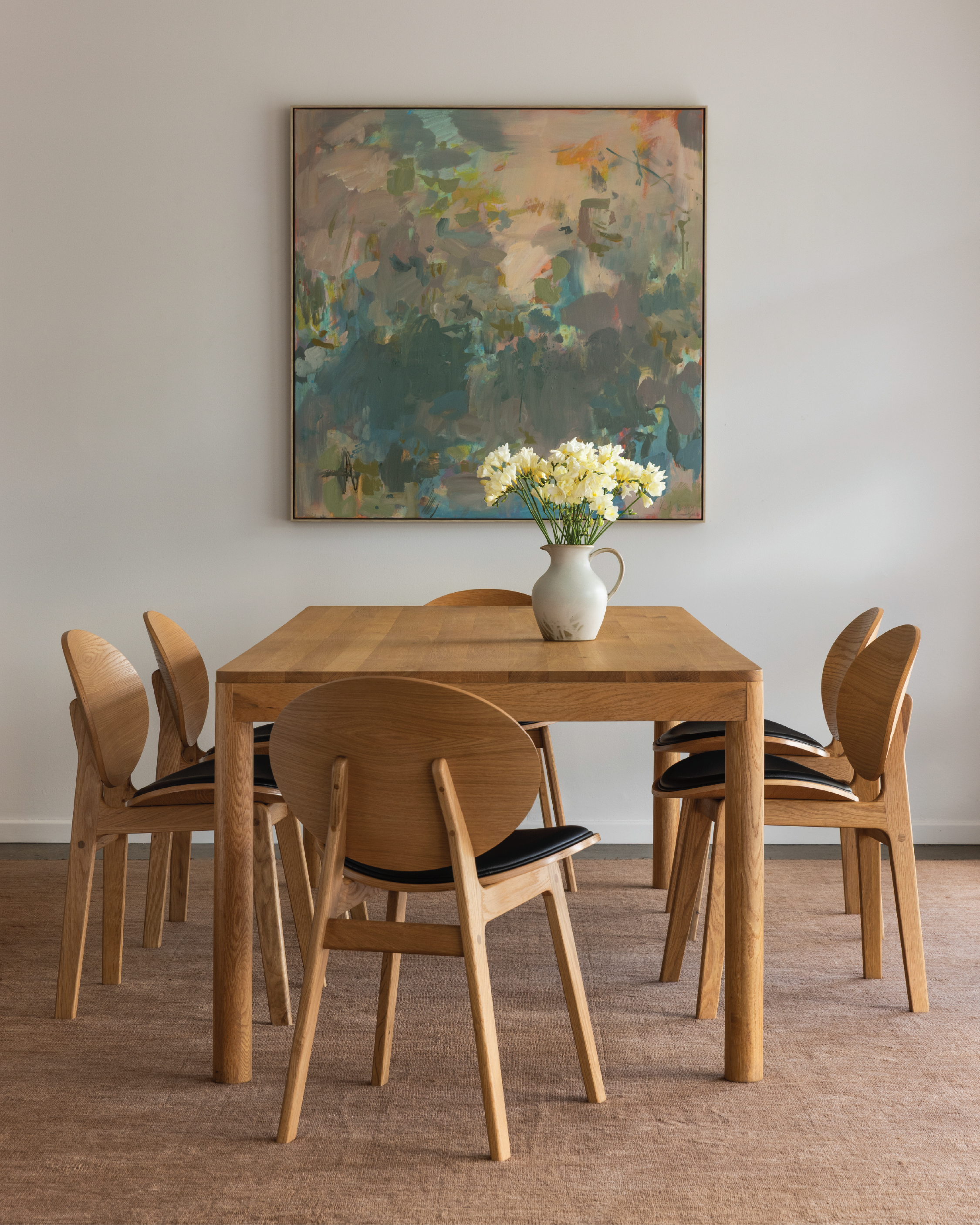 Arna 04 Black Leather Dining Chair