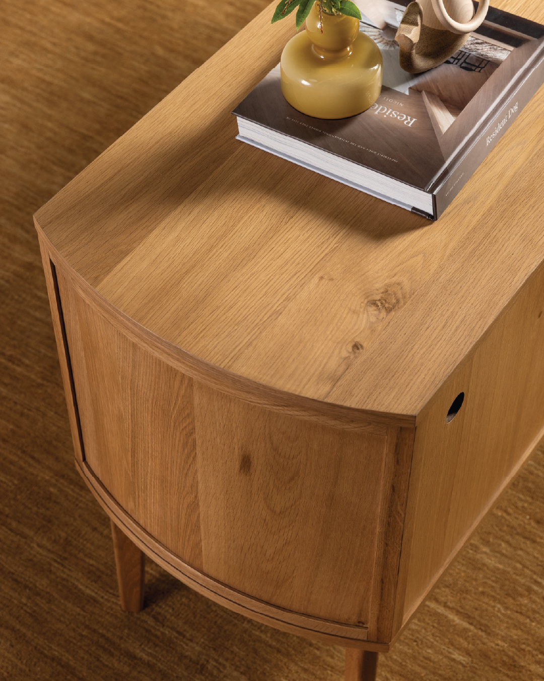 Arna Curve Sideboard - Oak Oiled