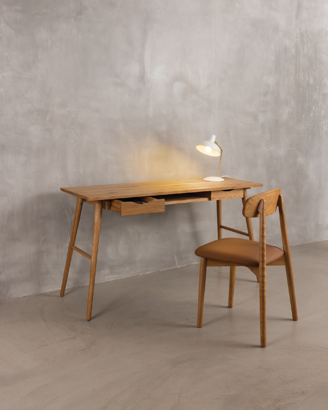 Arna Writer's Desk Solid Oak Desk