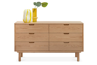 Orrma Wide Chest of 6 Drawers - Oak Nat
