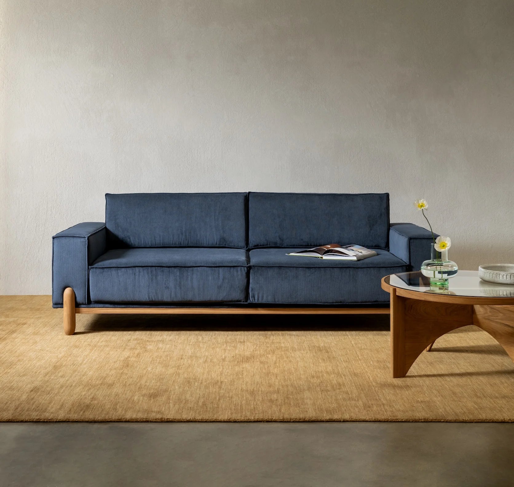 Norrsken 3 Seat Sofa Blue Gum