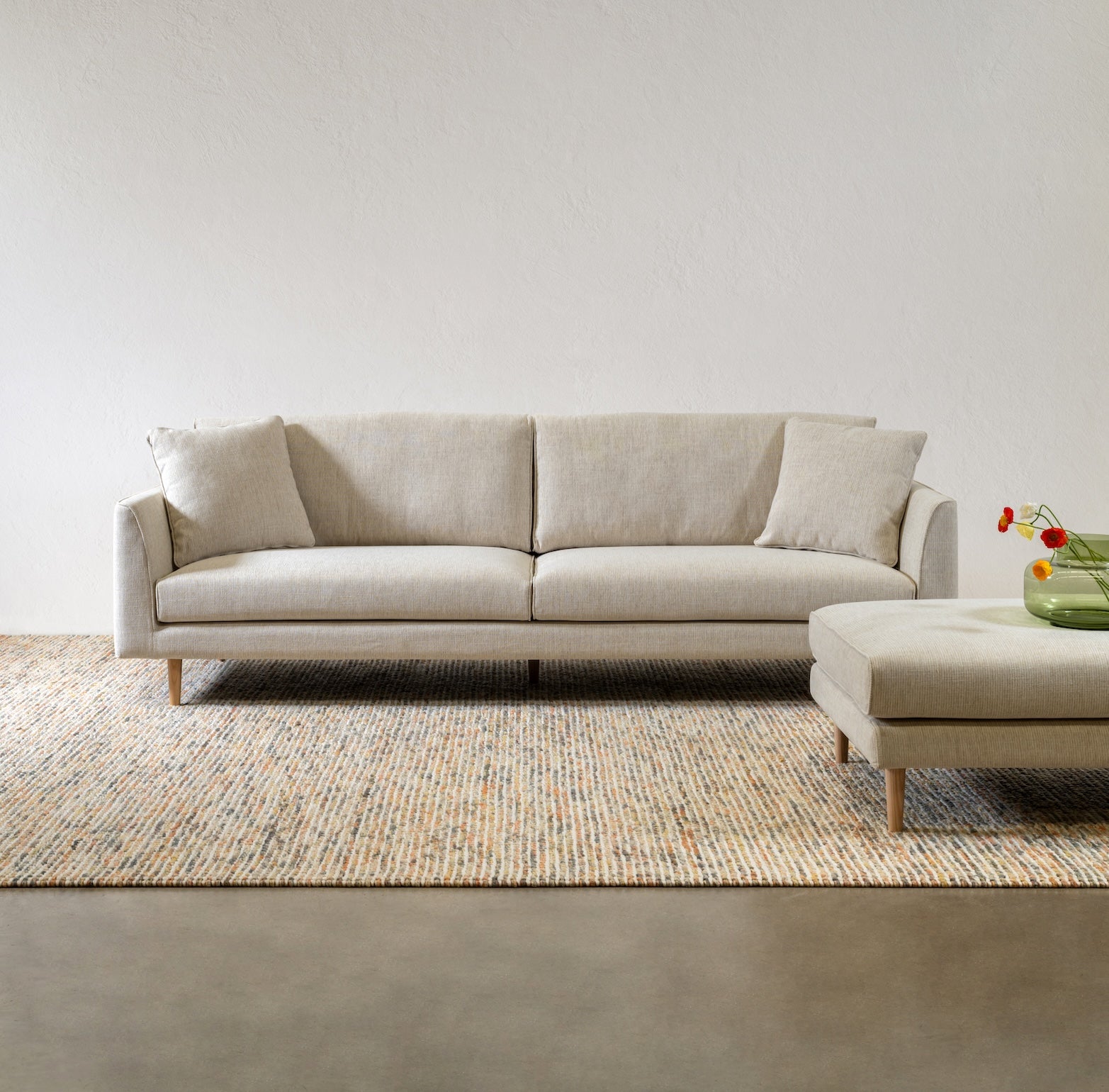 Narvik 4 Seat Sofa Sandstone Upholstery