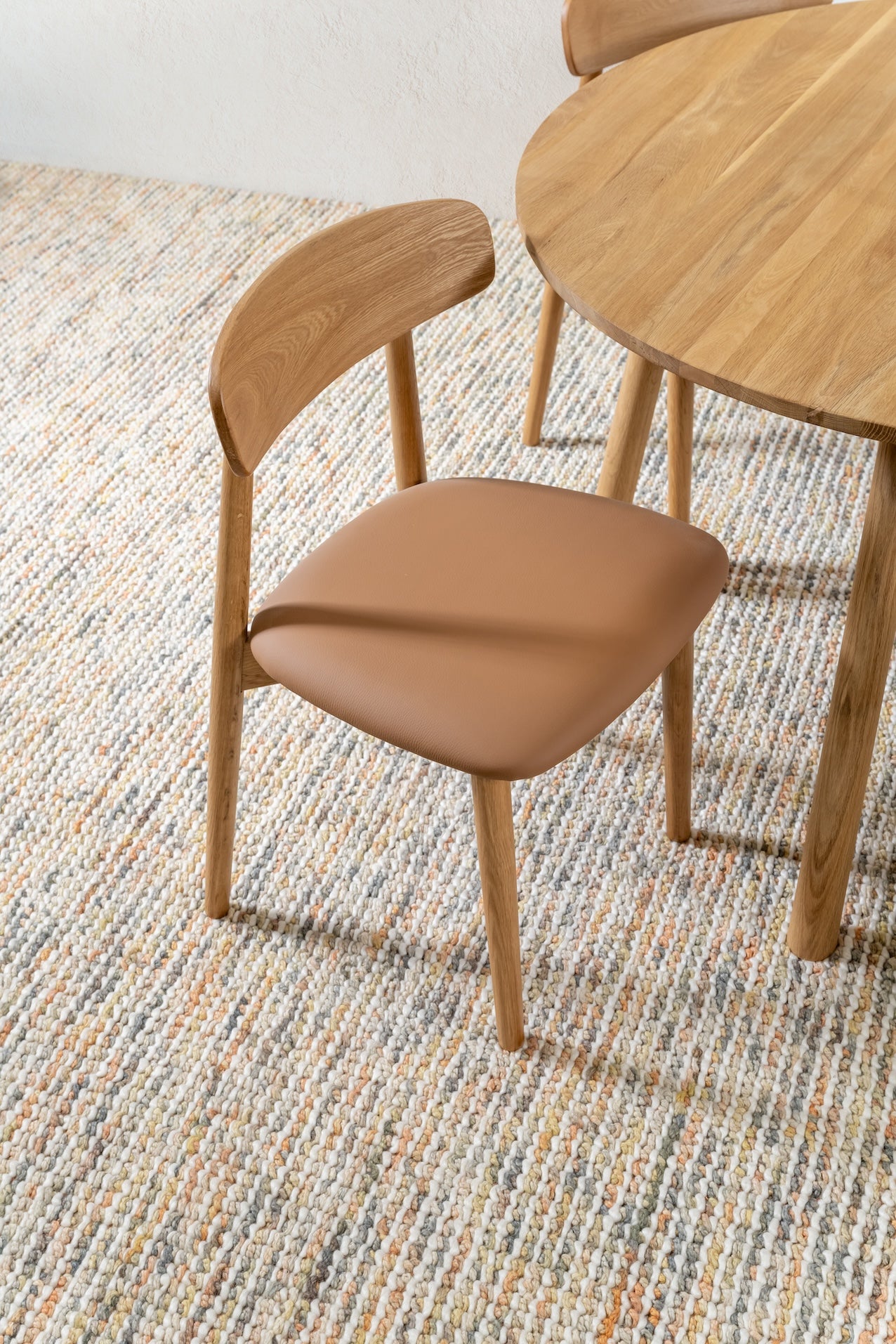 Forest 03 Cognac Leather Dining Chair