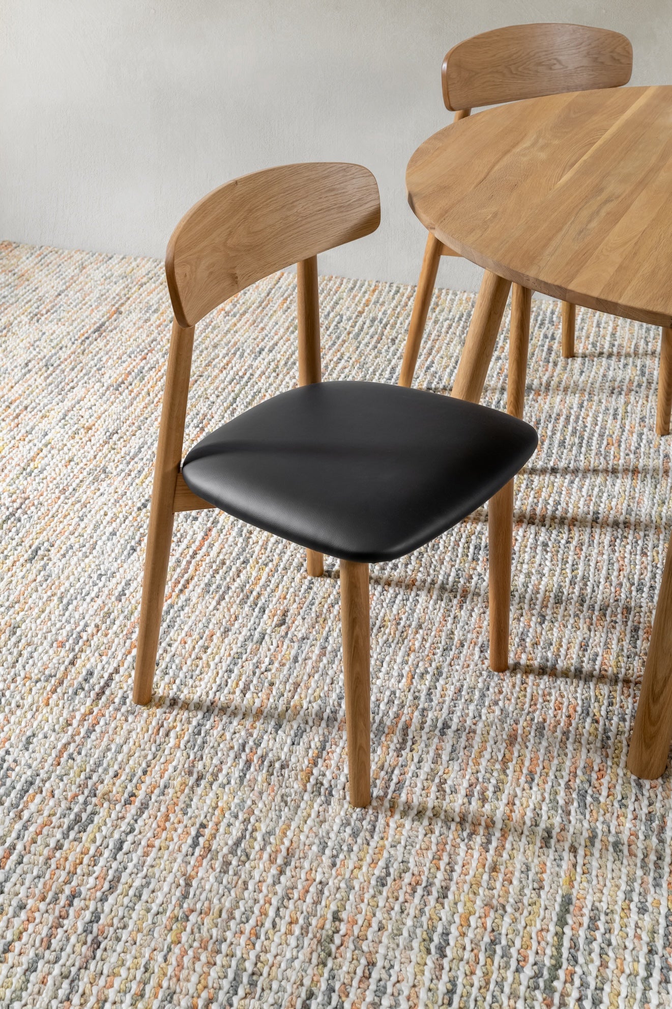 Forest 03 Black Leather Dining Chair