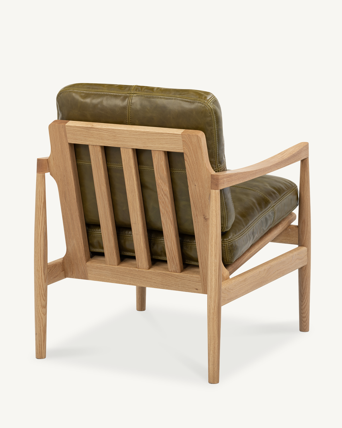 Den Armchair - Oak & Leather