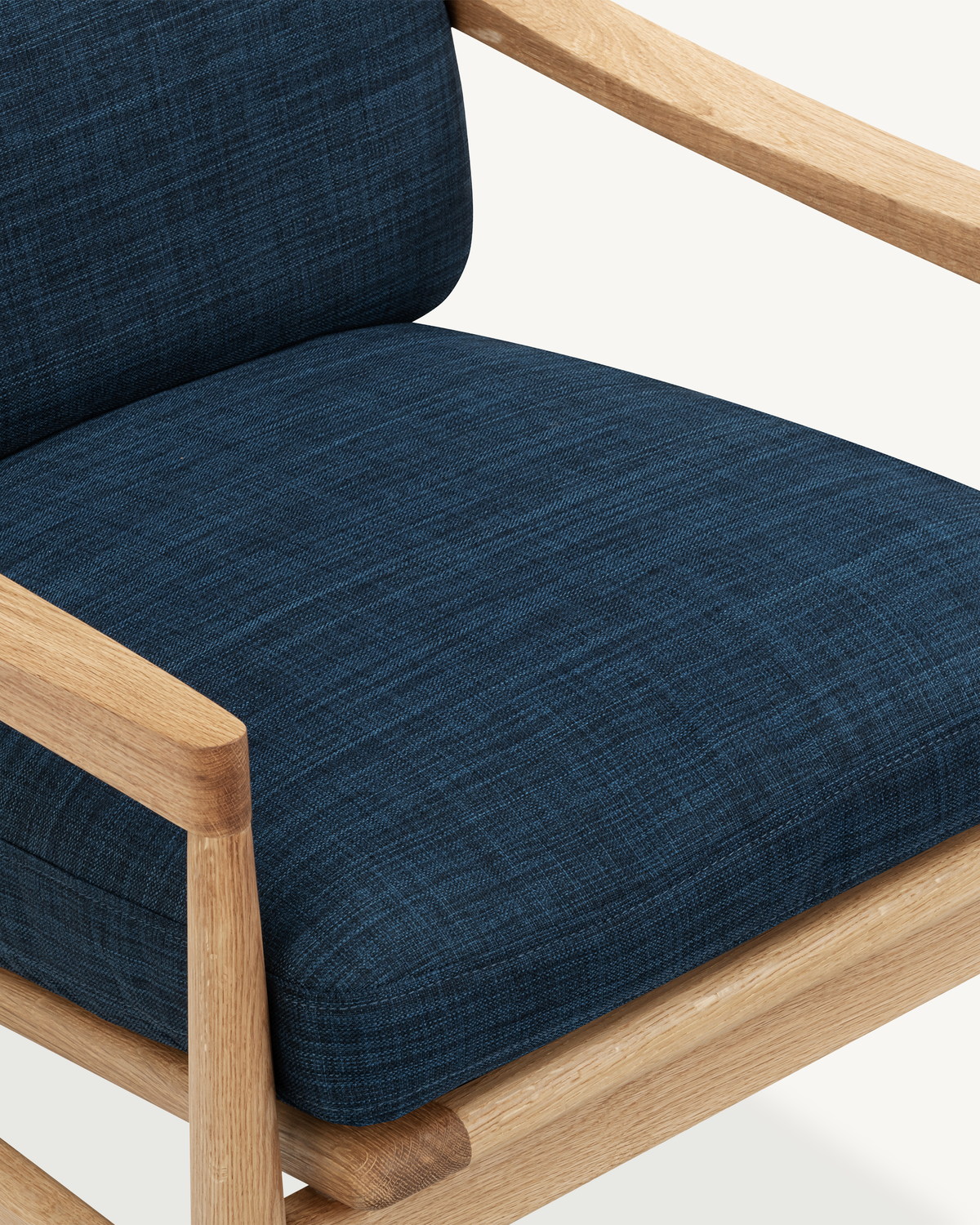 Den Armchair - Oak & Fabric