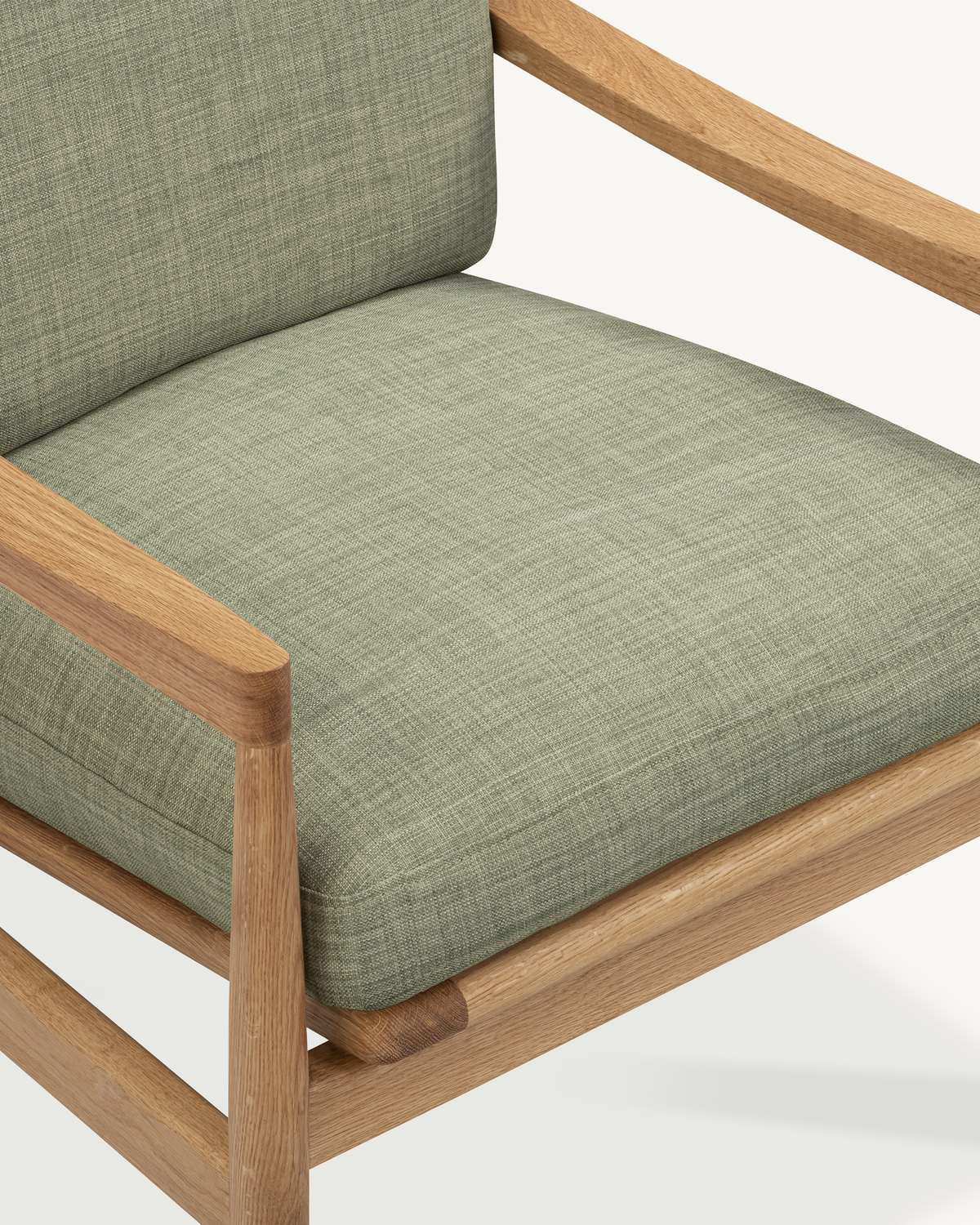 Den Armchair - Oak & Fabric