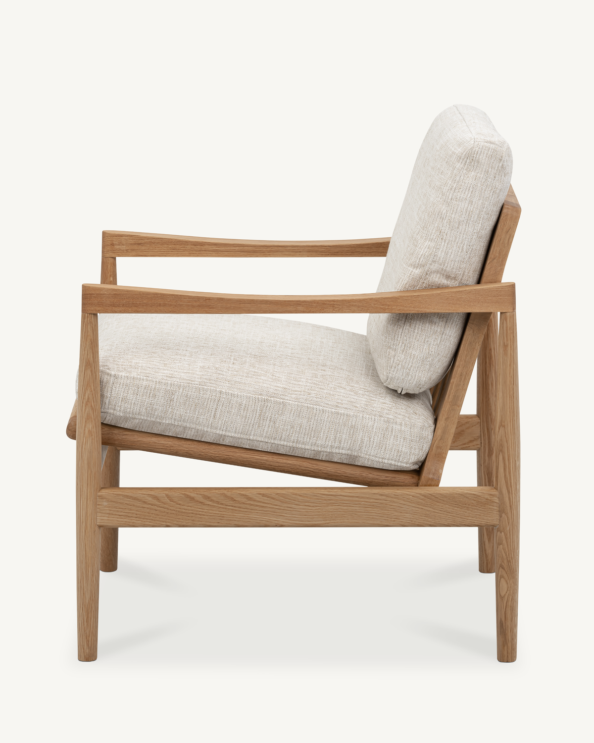 Den Armchair - Oak & Fabric