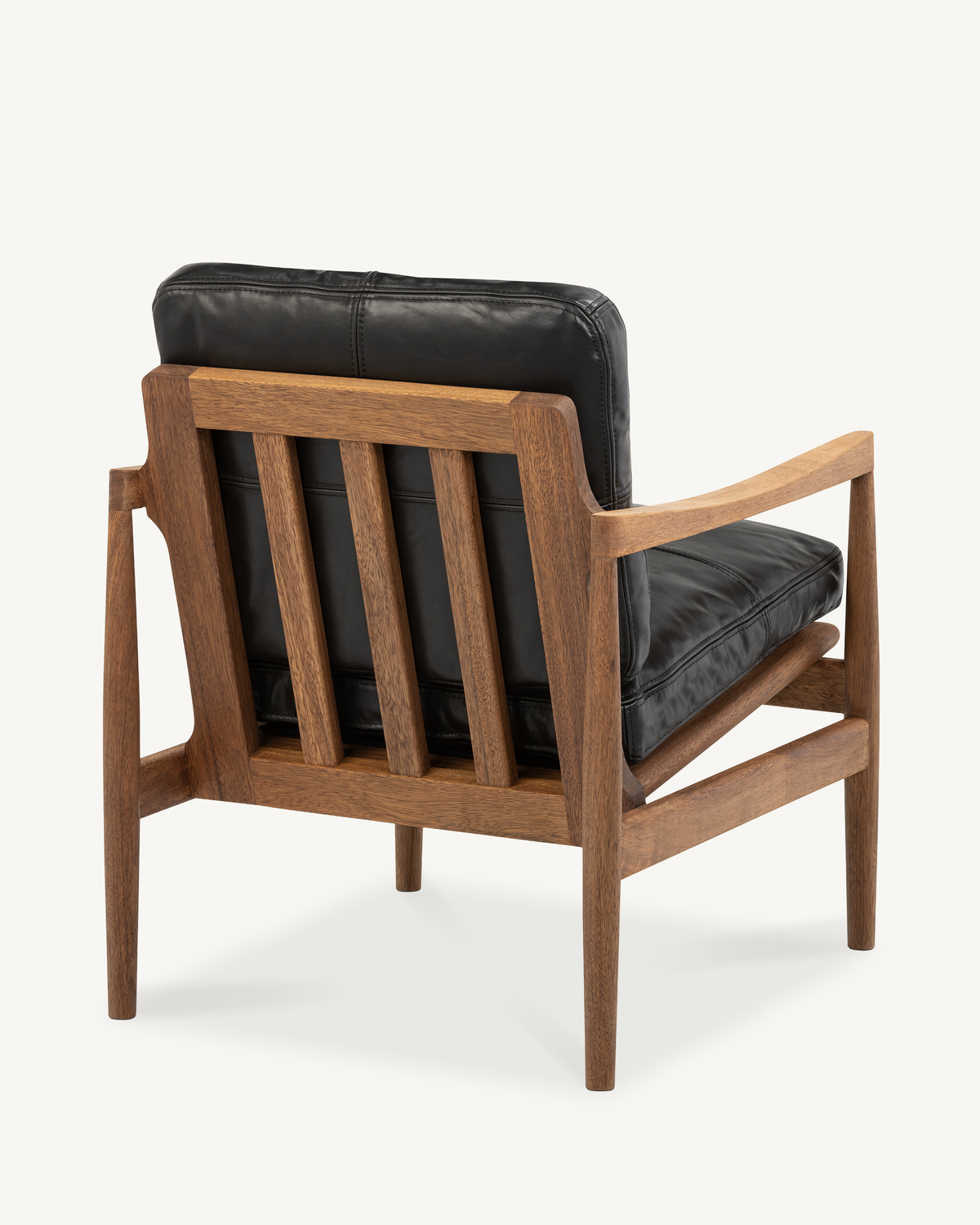 Den Armchair - Walnut & Leather