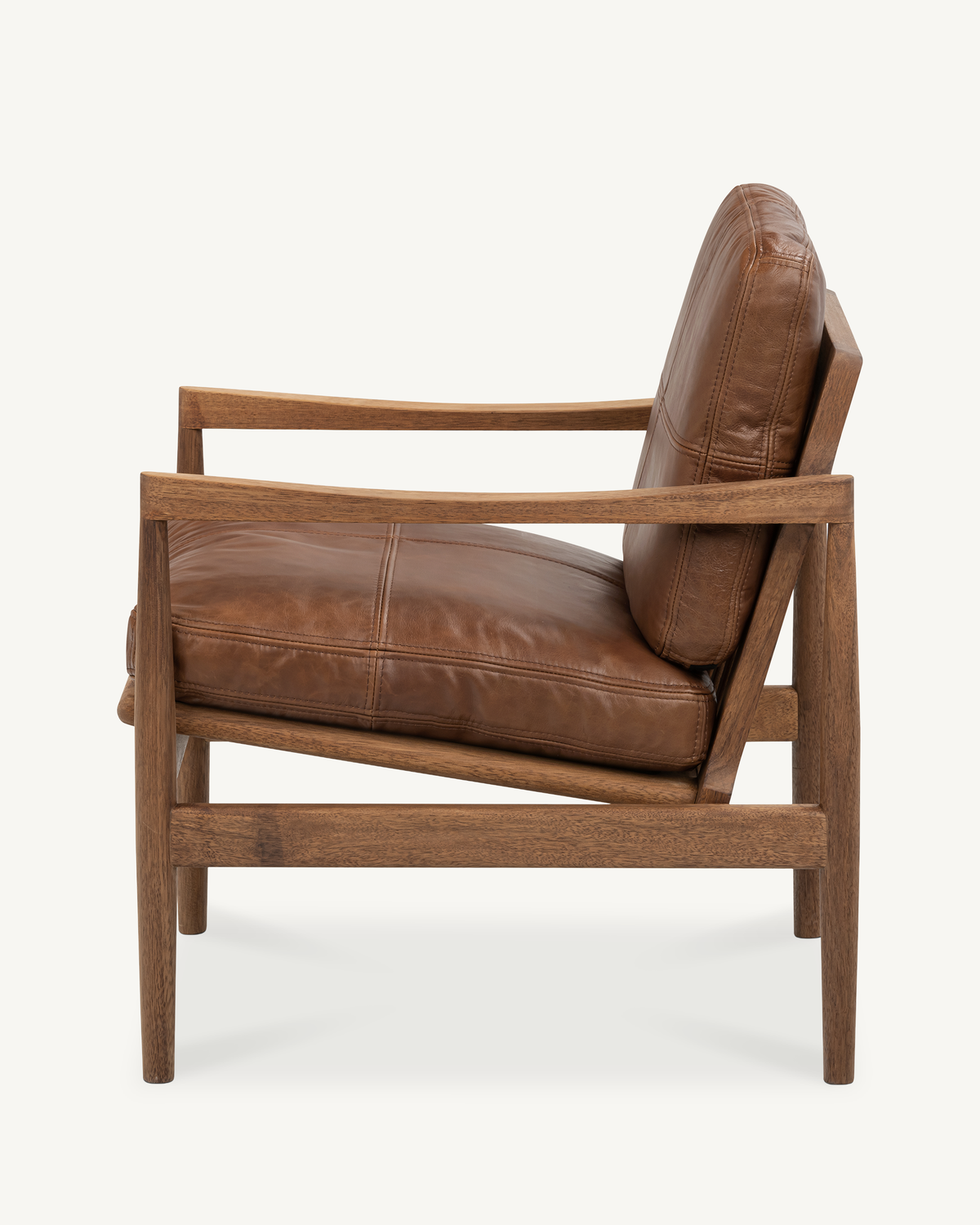 Den Armchair - Walnut & Leather