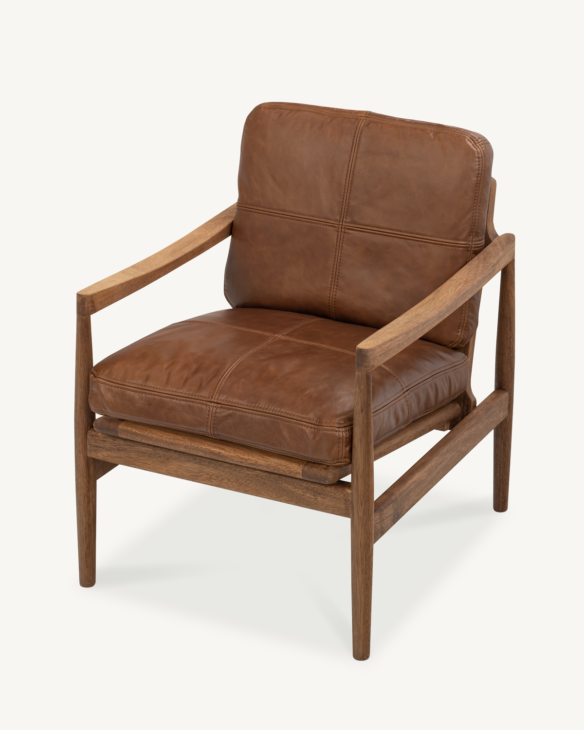 Den Armchair - Walnut & Leather