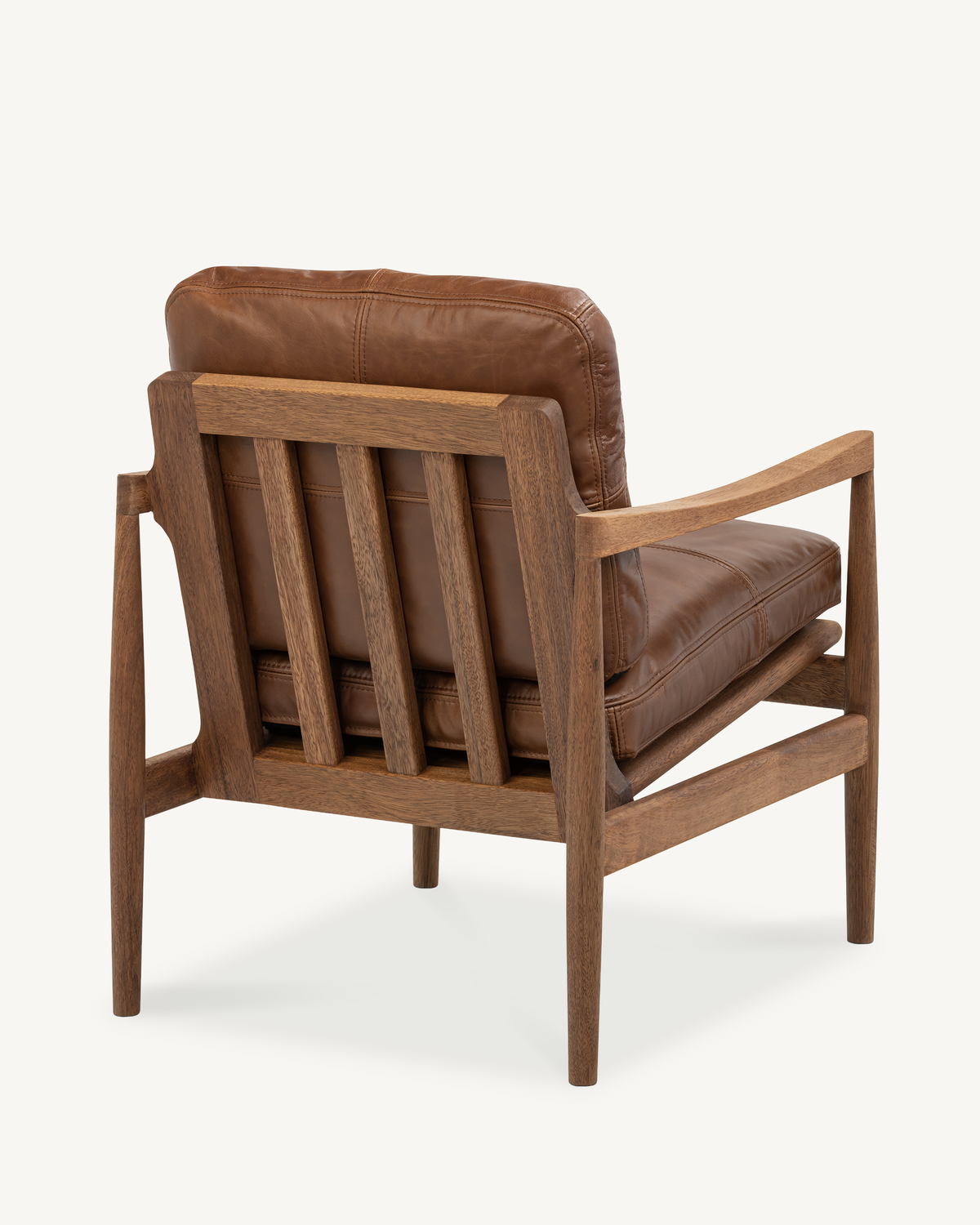 Den Armchair - Walnut & Leather
