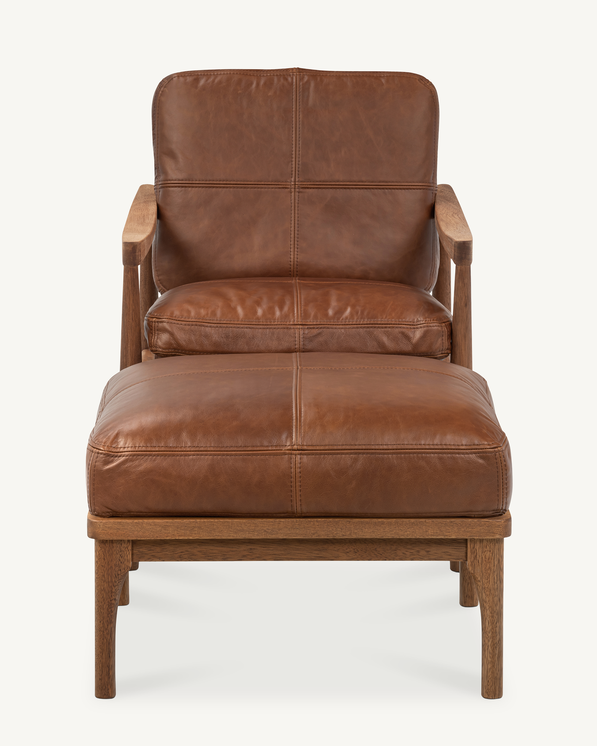 Den Armchair - Walnut & Leather