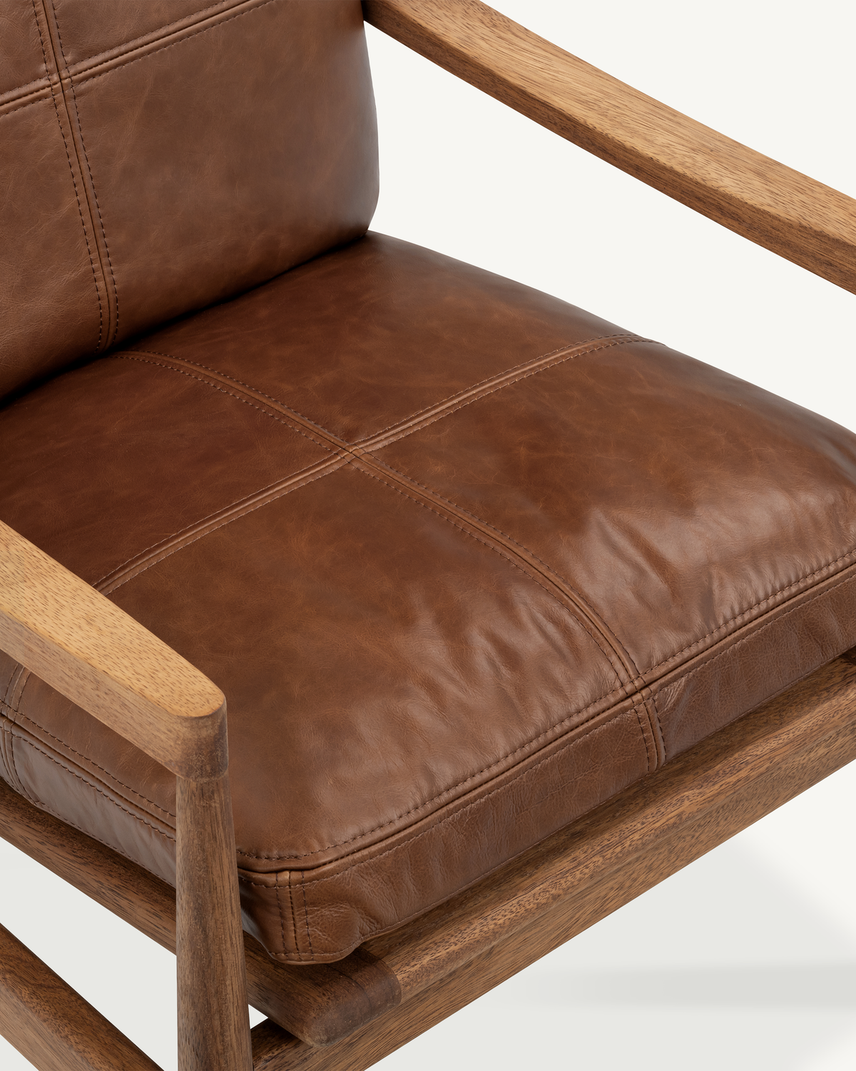 Den Armchair - Walnut & Leather