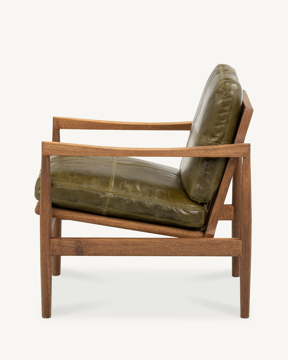 Den Armchair - Walnut & Leather