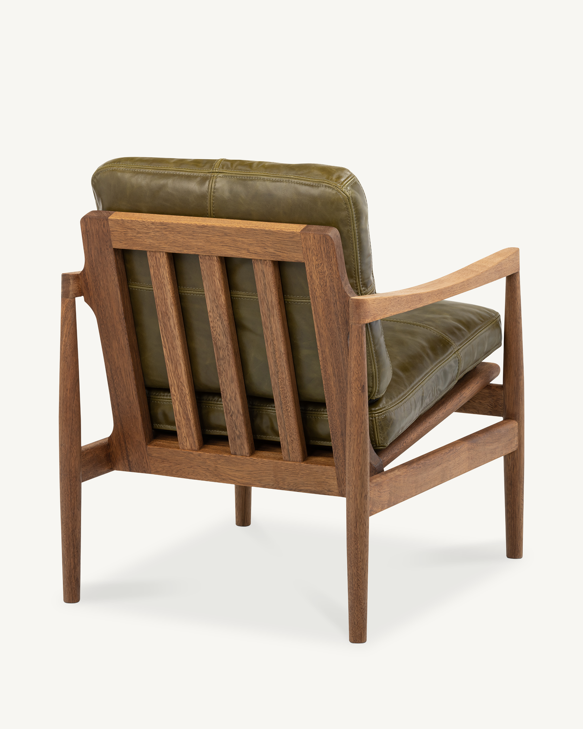 Den Armchair - Walnut & Leather