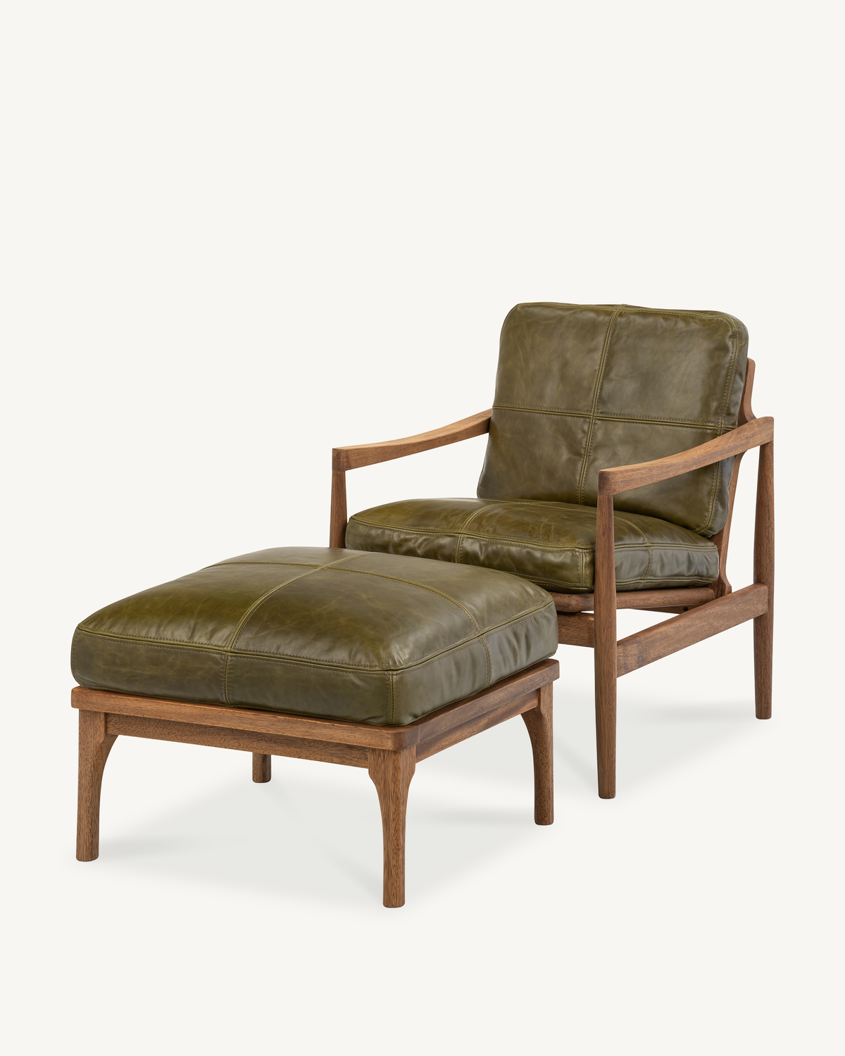 Den Armchair - Walnut & Leather