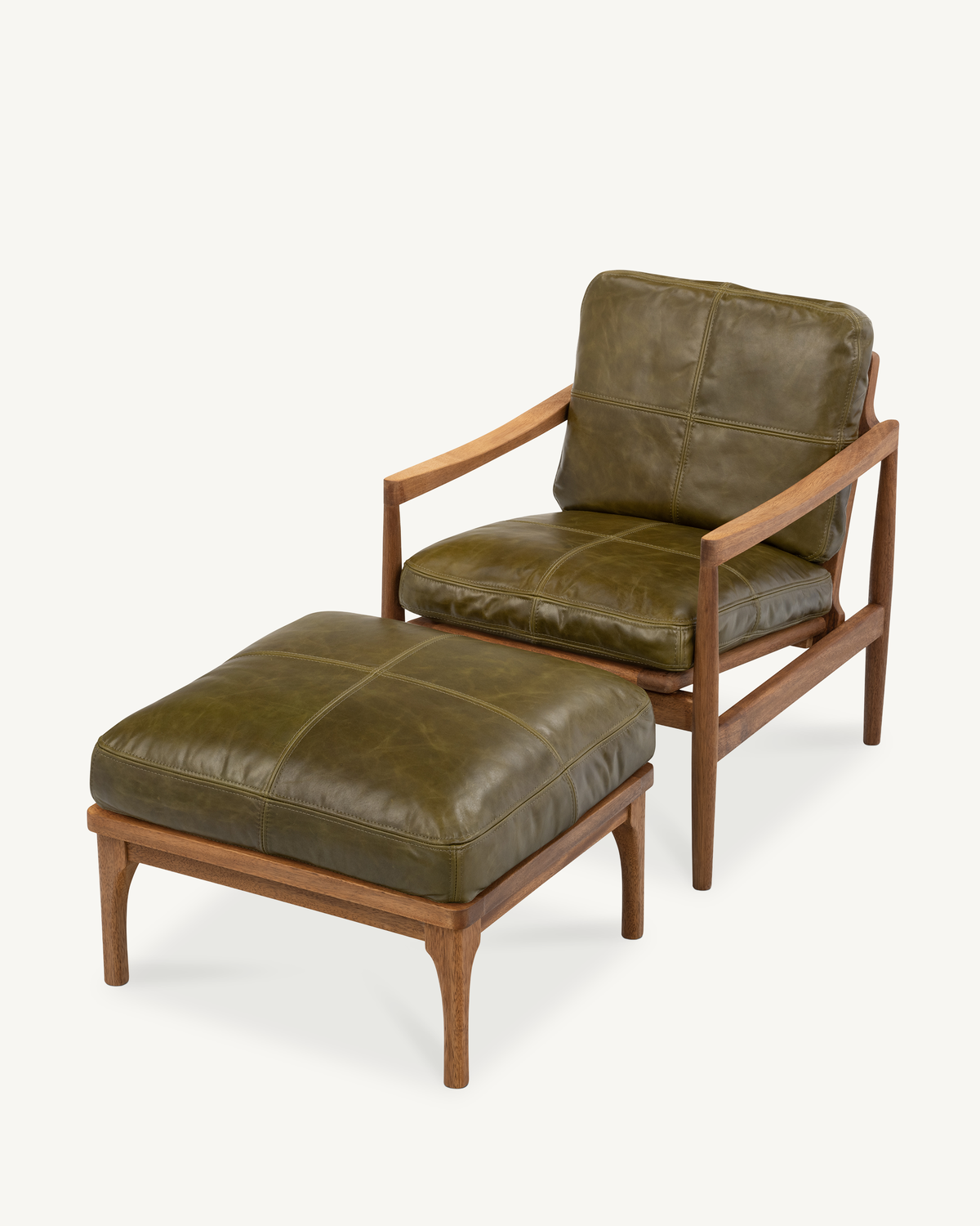 Den Armchair - Walnut & Leather