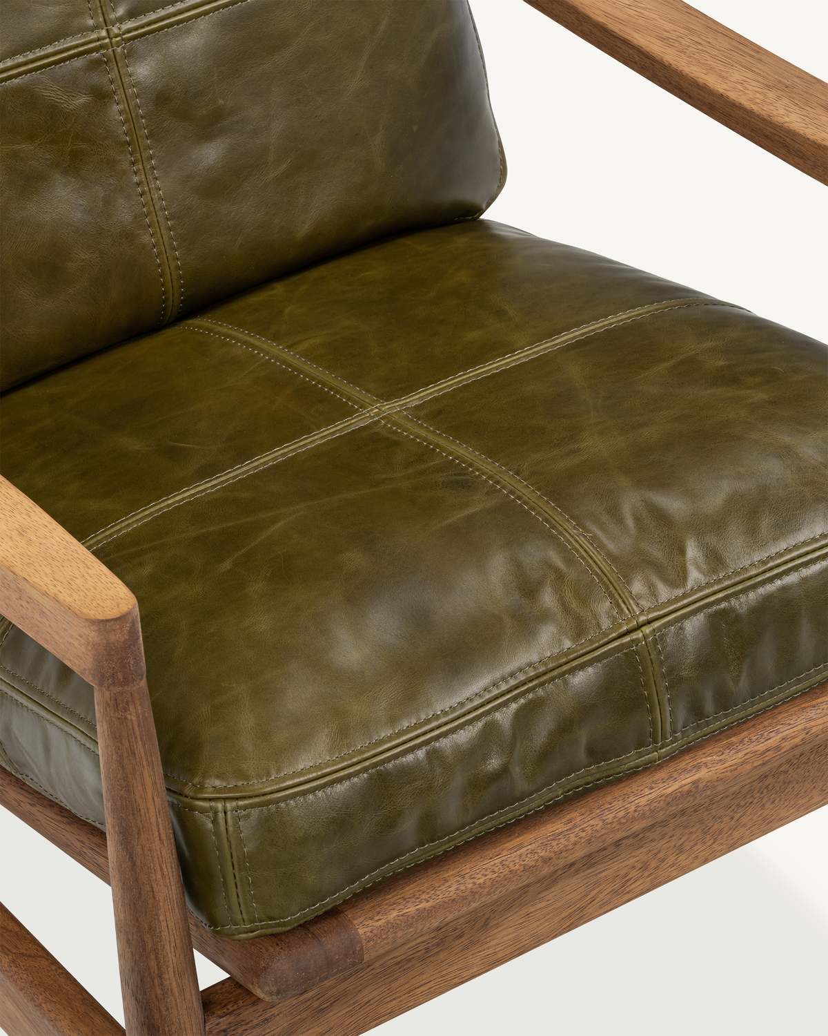 Den Armchair - Walnut & Leather