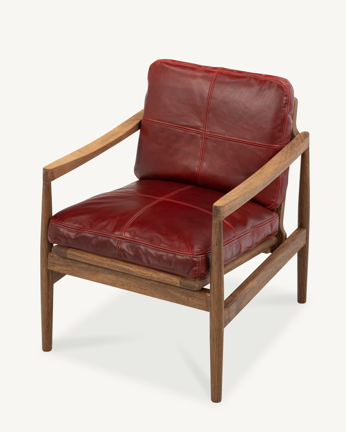 Den Armchair - Walnut & Leather