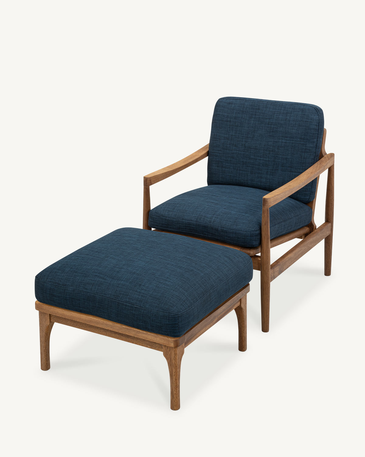 Den Armchair - Walnut & Fabric