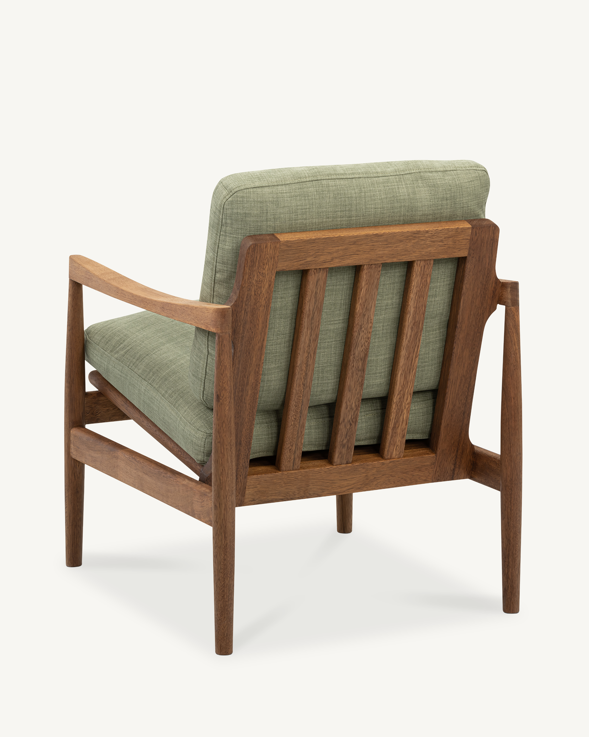 Den Armchair - Walnut & Fabric