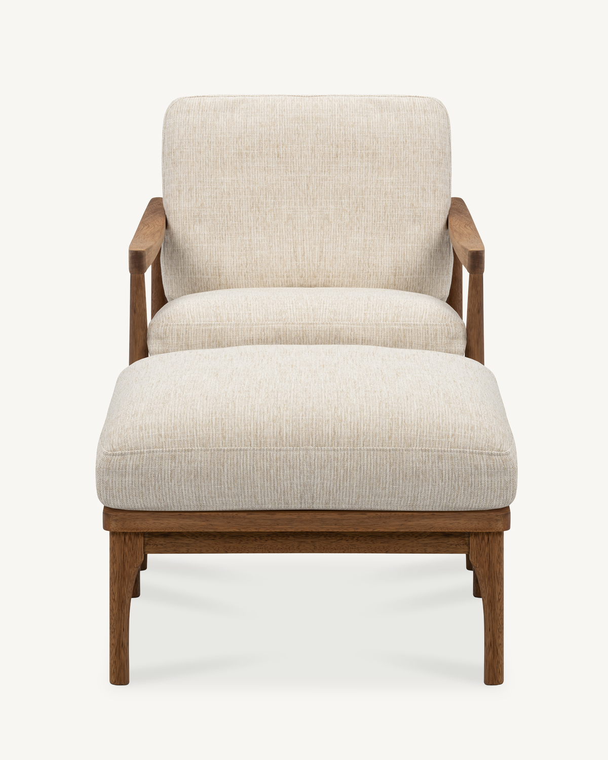 Den Armchair - Walnut & Fabric