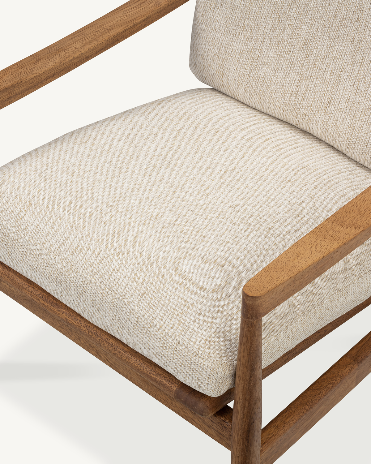 Den Armchair - Walnut & Fabric