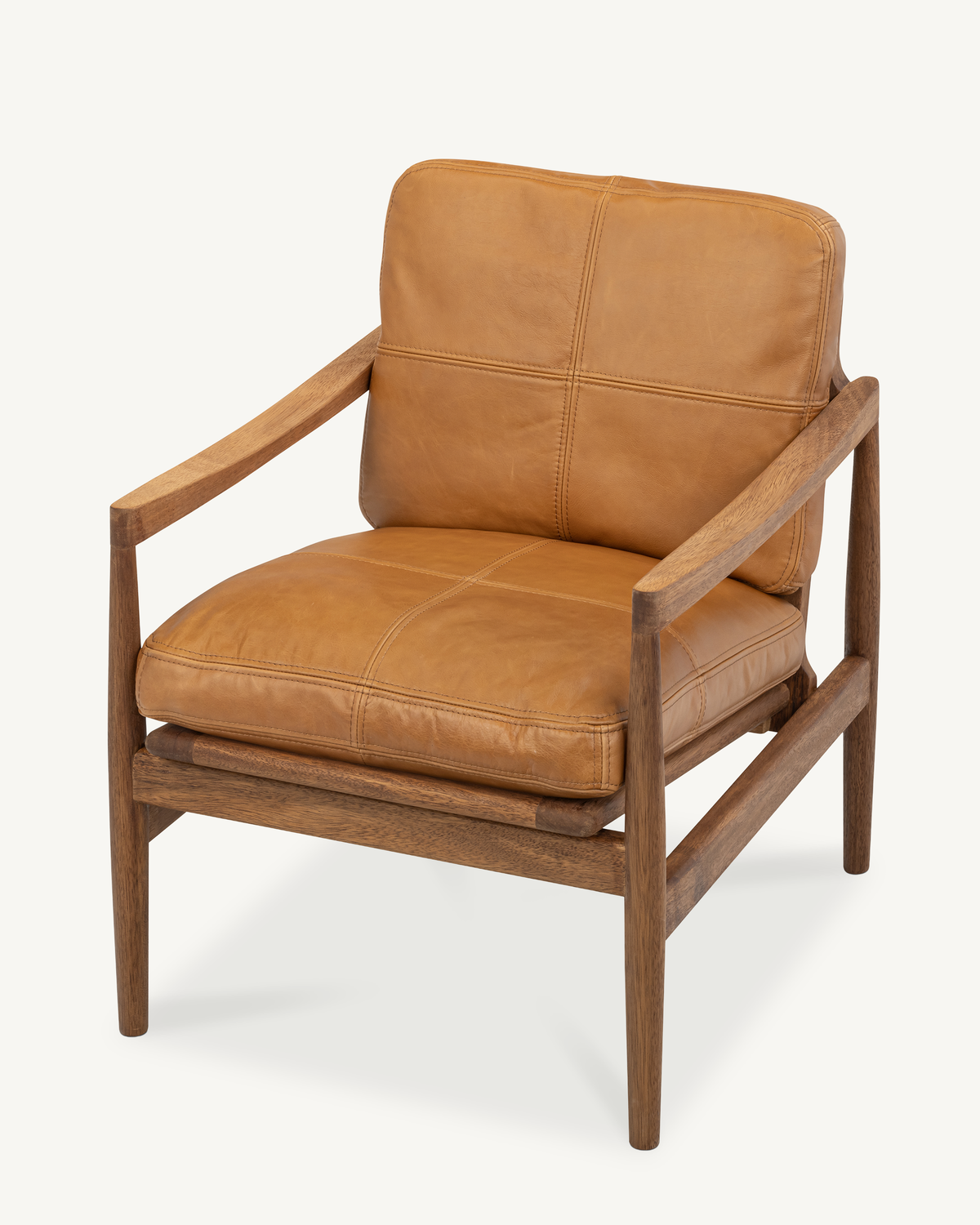 Den Armchair - Walnut & Leather