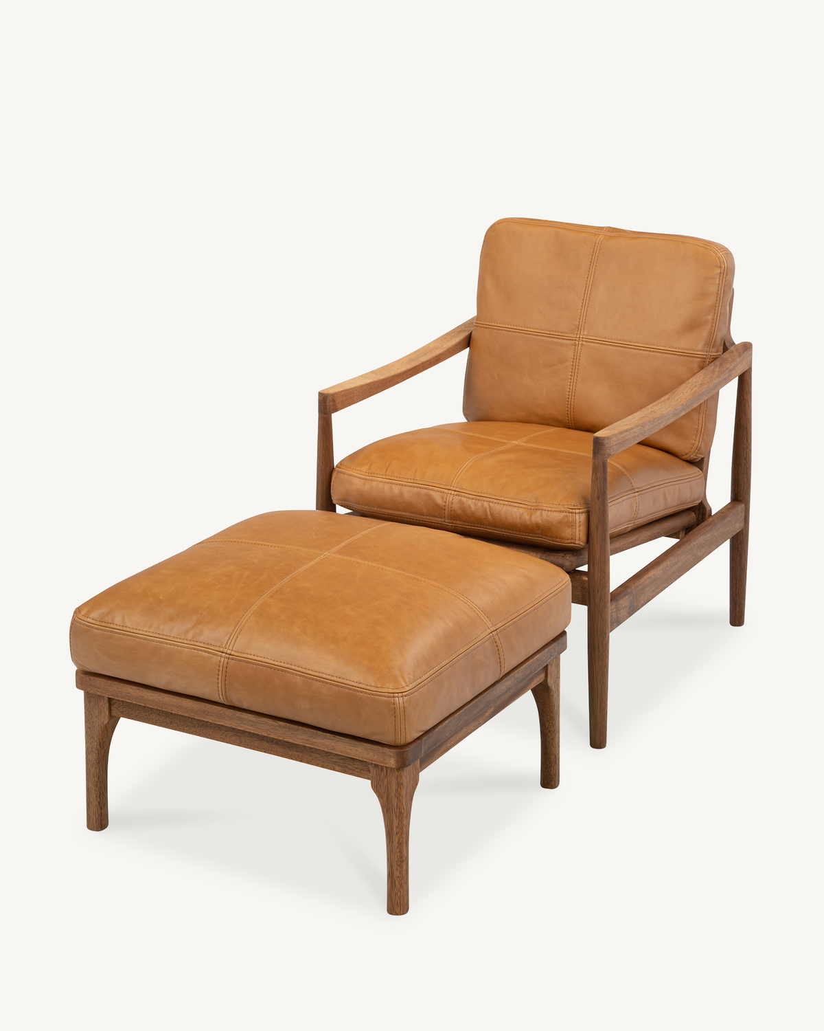 Den Armchair - Walnut & Leather
