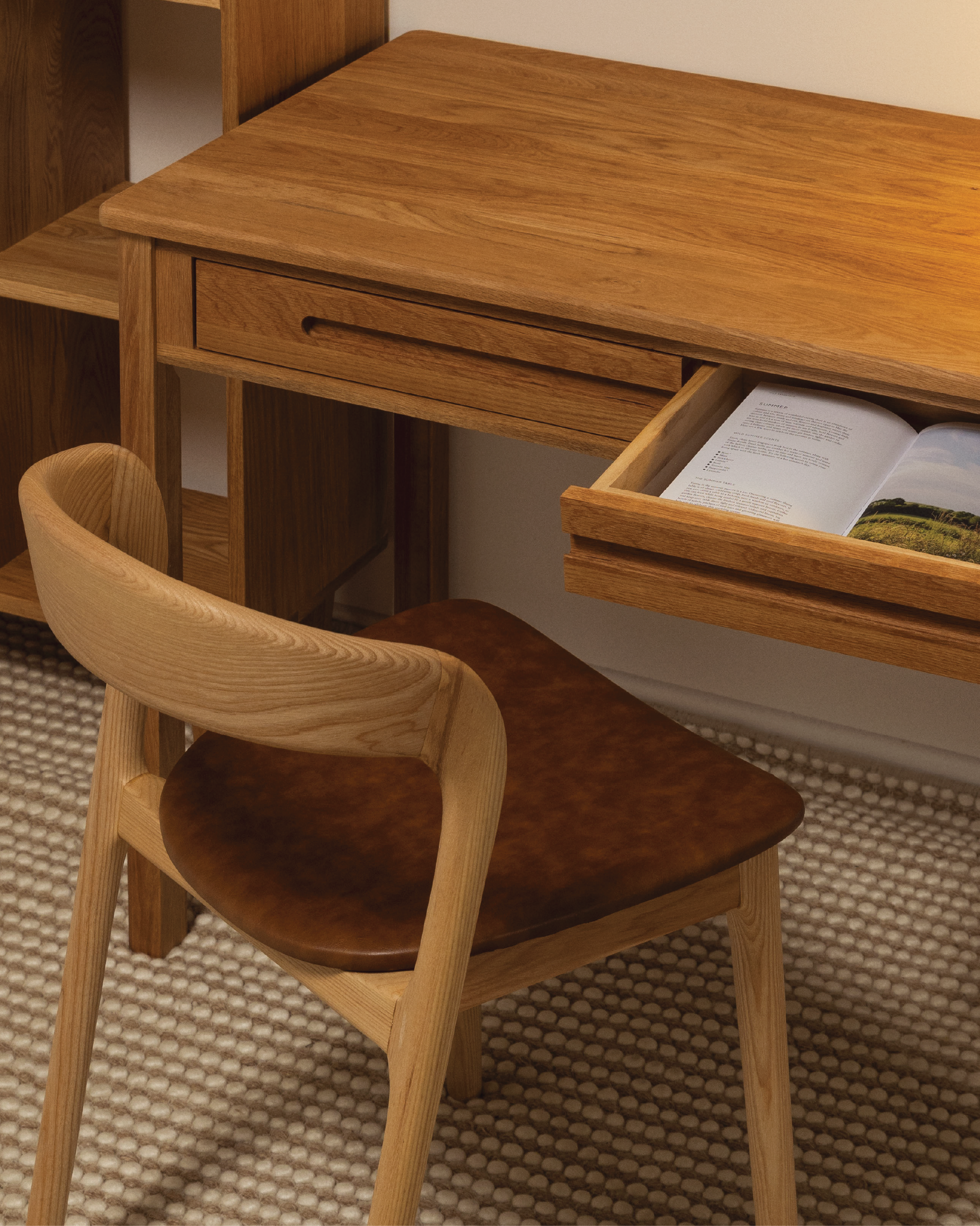 Forest Solid Oak Office Desk