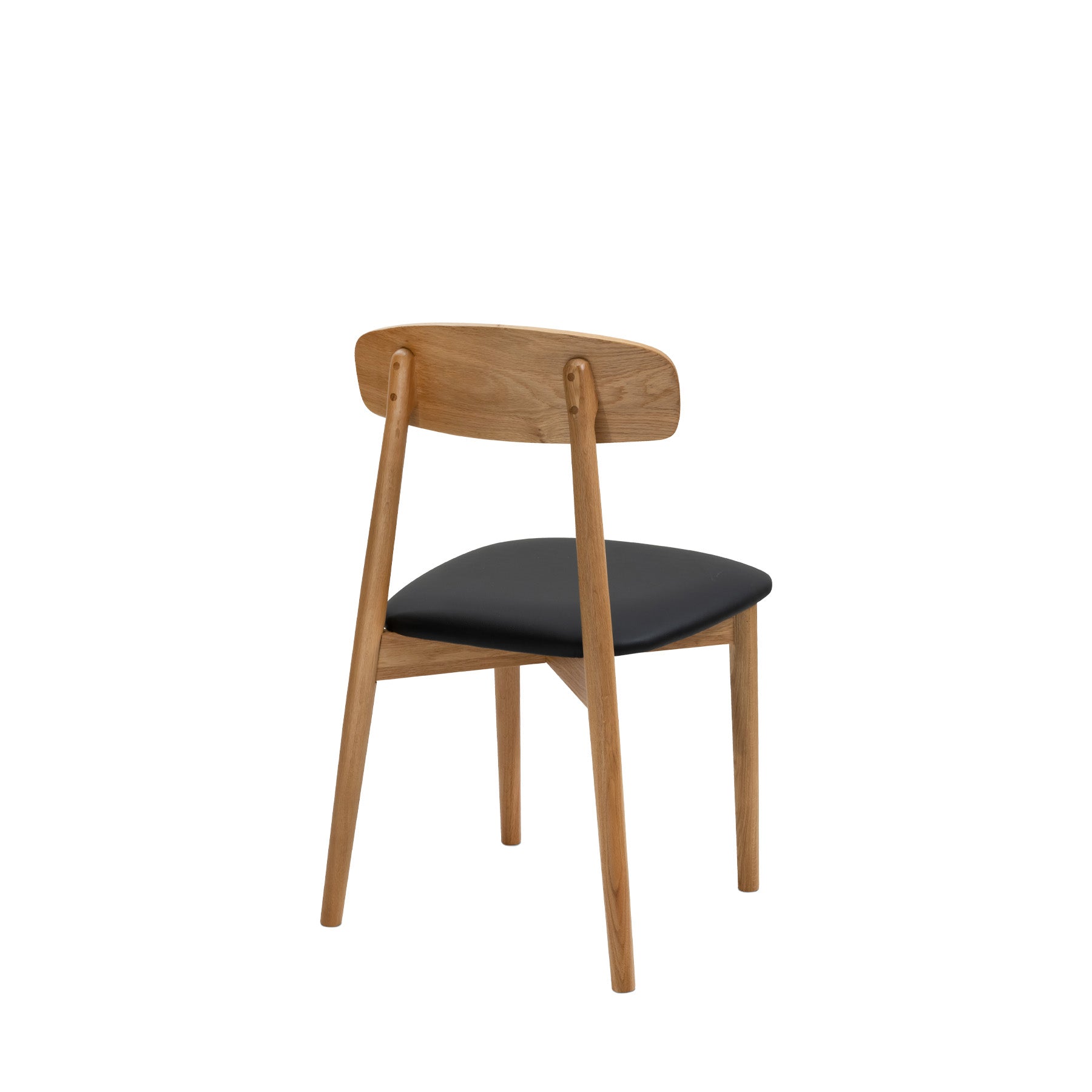 Forest 03 Black Leather Dining Chair
