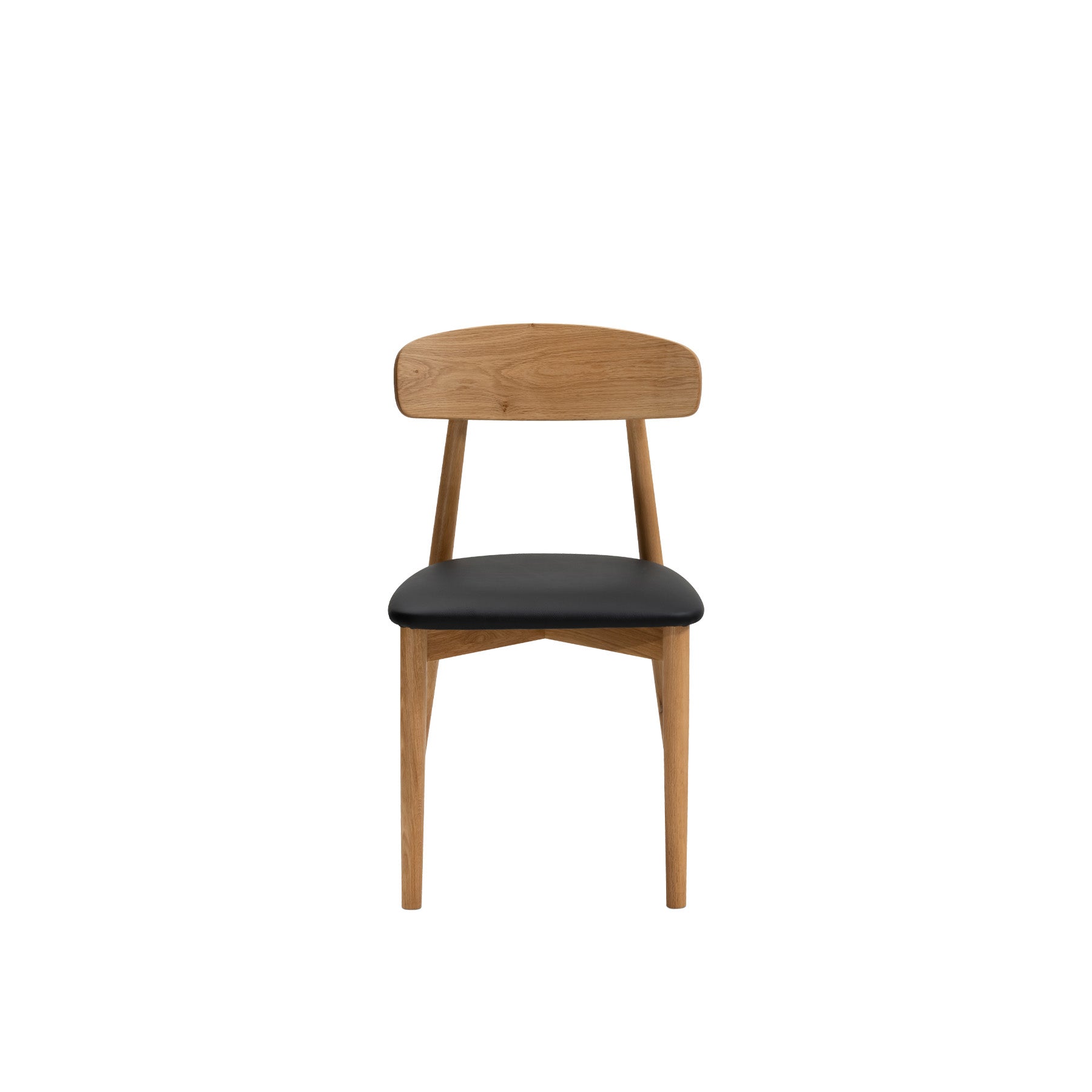 Forest 03 Black Leather Dining Chair