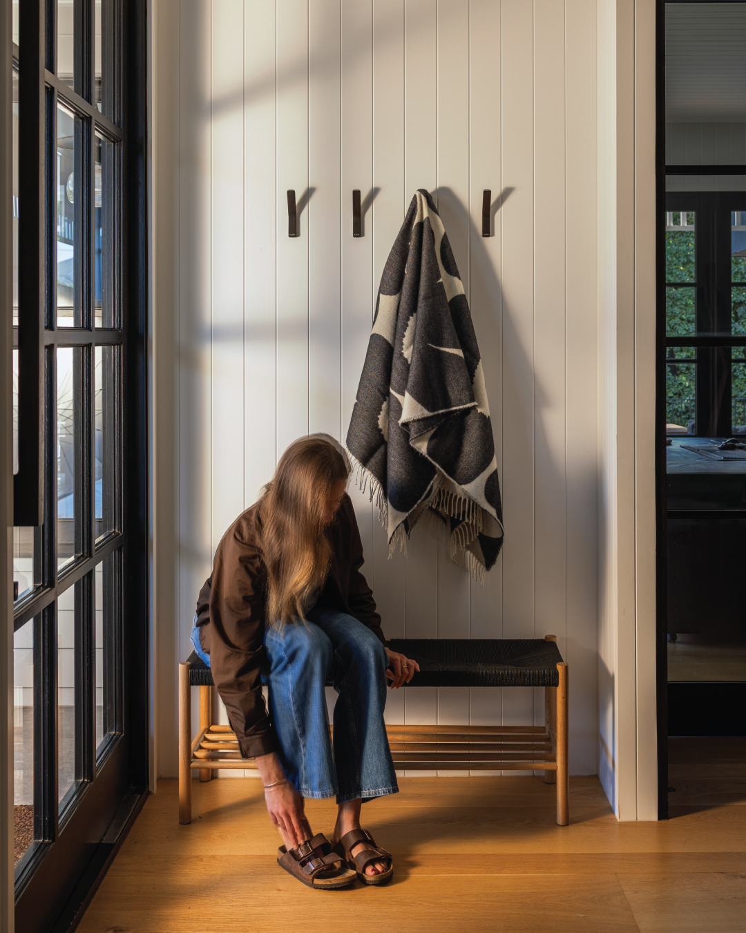 Forest Paper Cord Bench