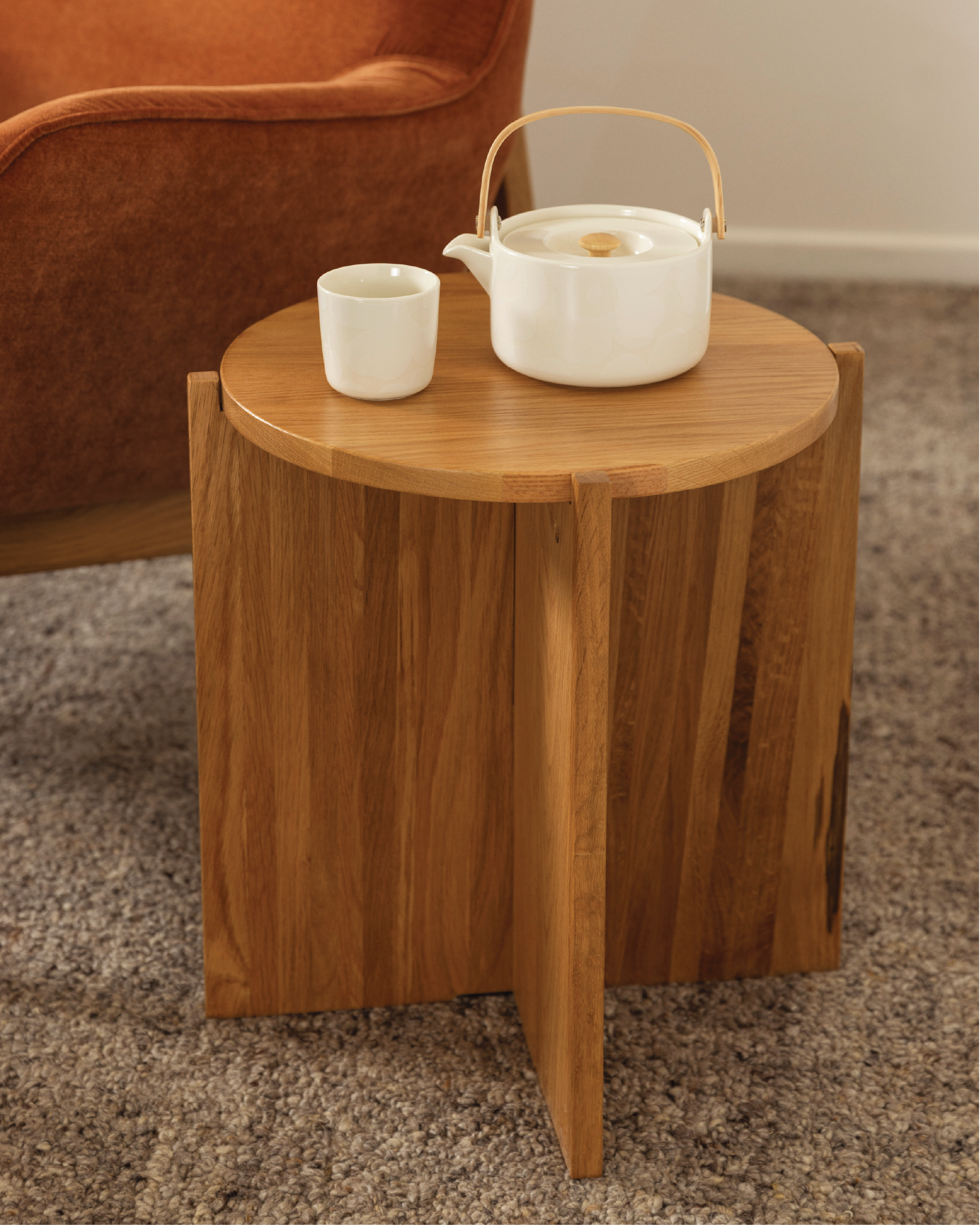 Forest Oak Round Side Table