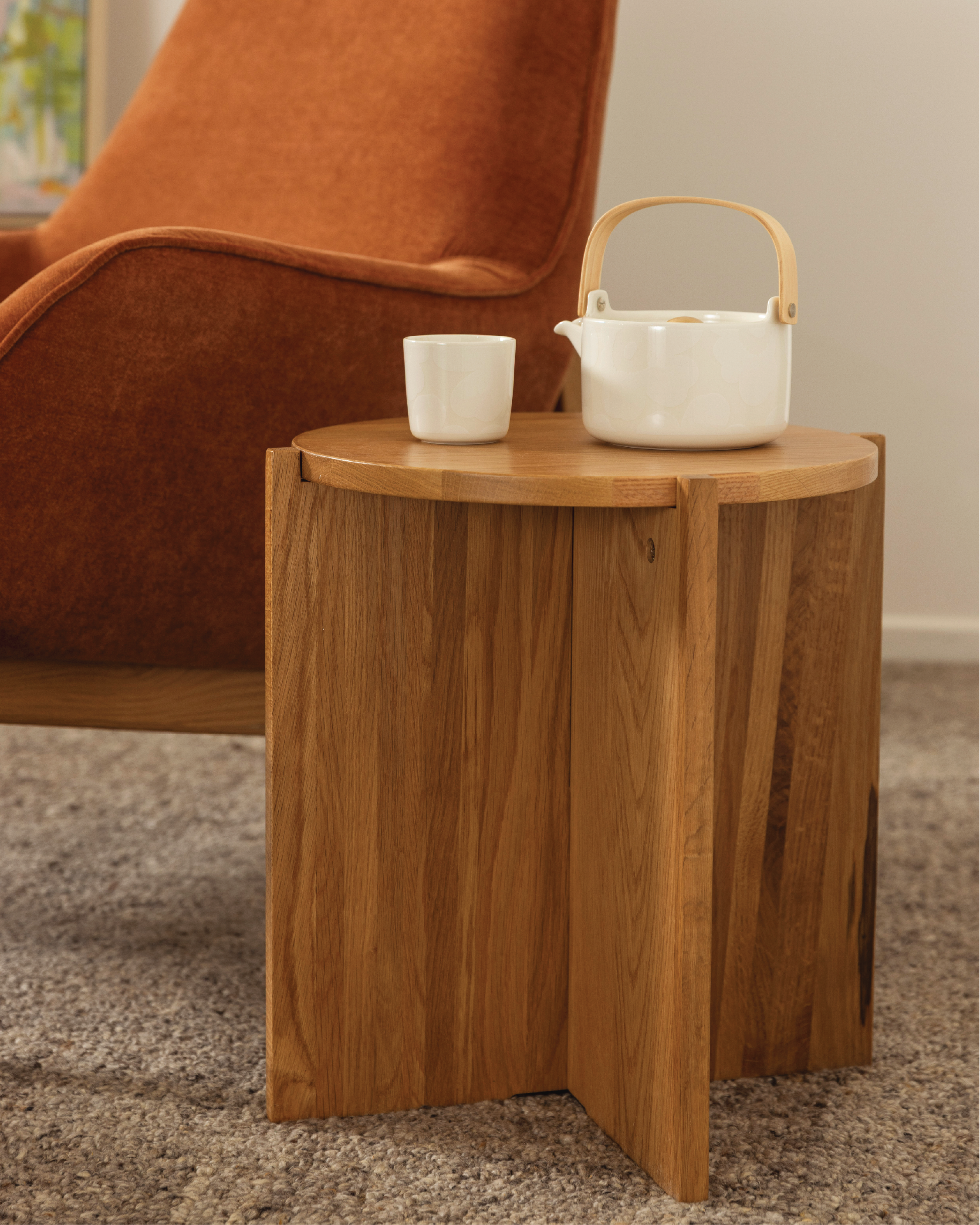 Forest Oak Round Side Table