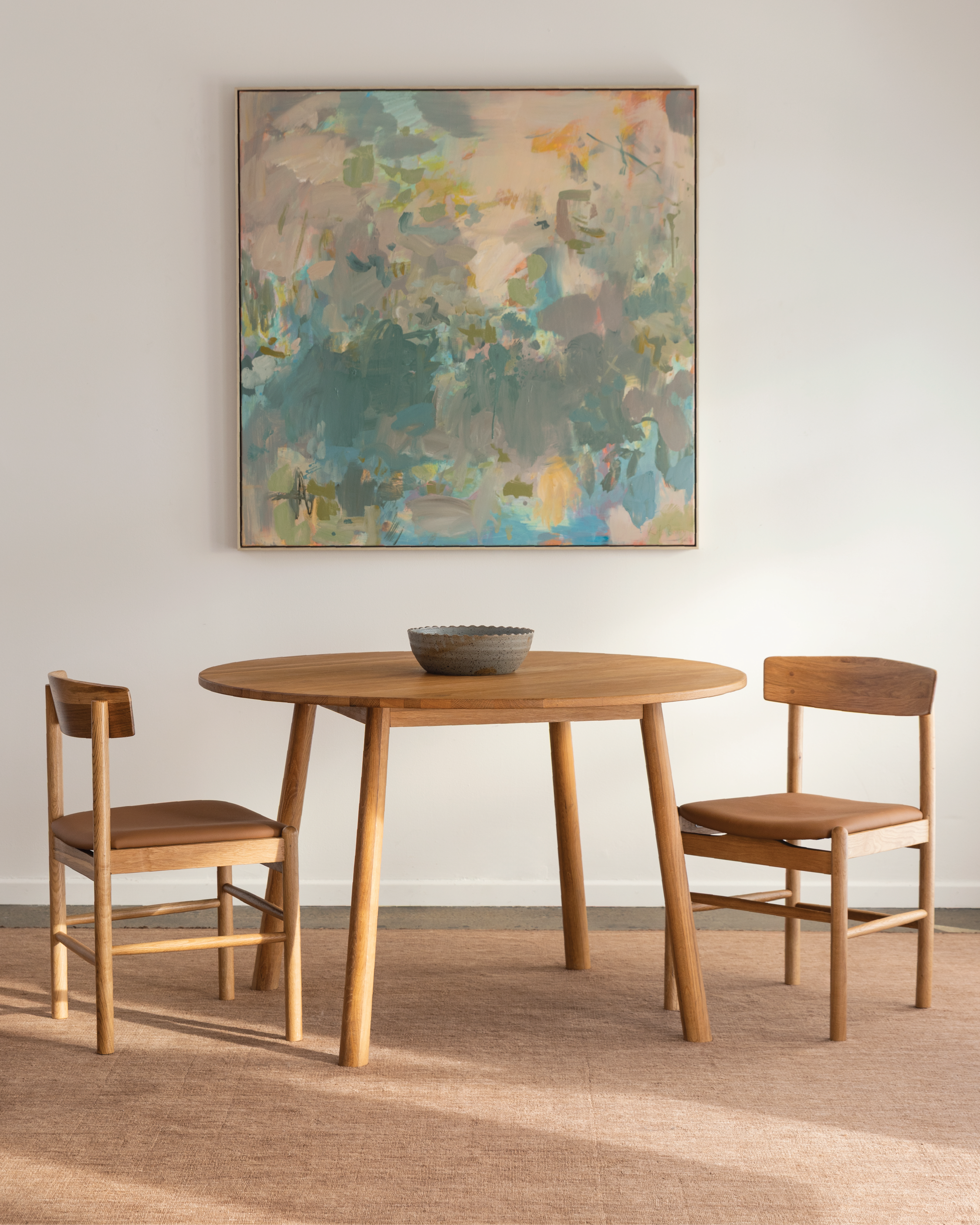 Forest Solid Oak Round Dining Table