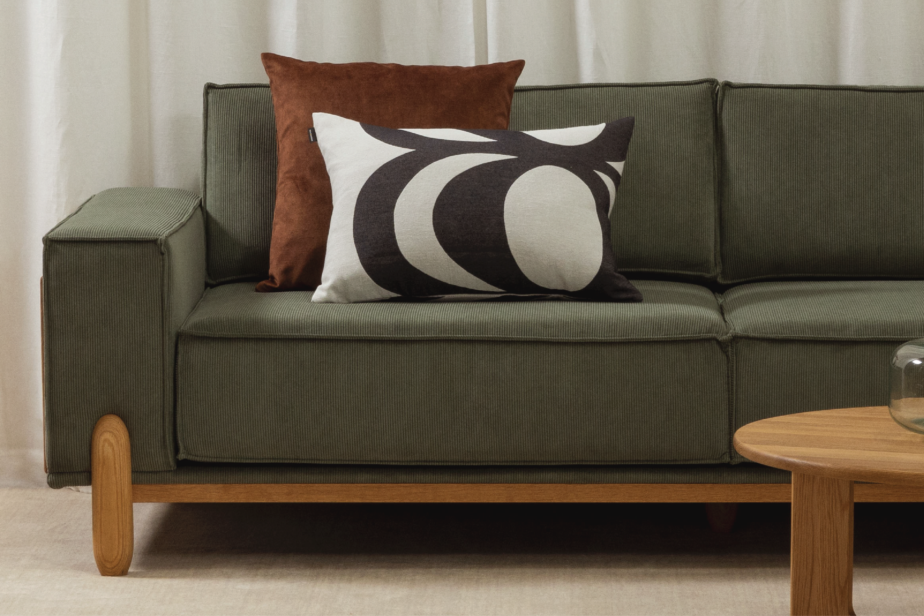 Norrsken 3 Seat Sofa Eucalyptus