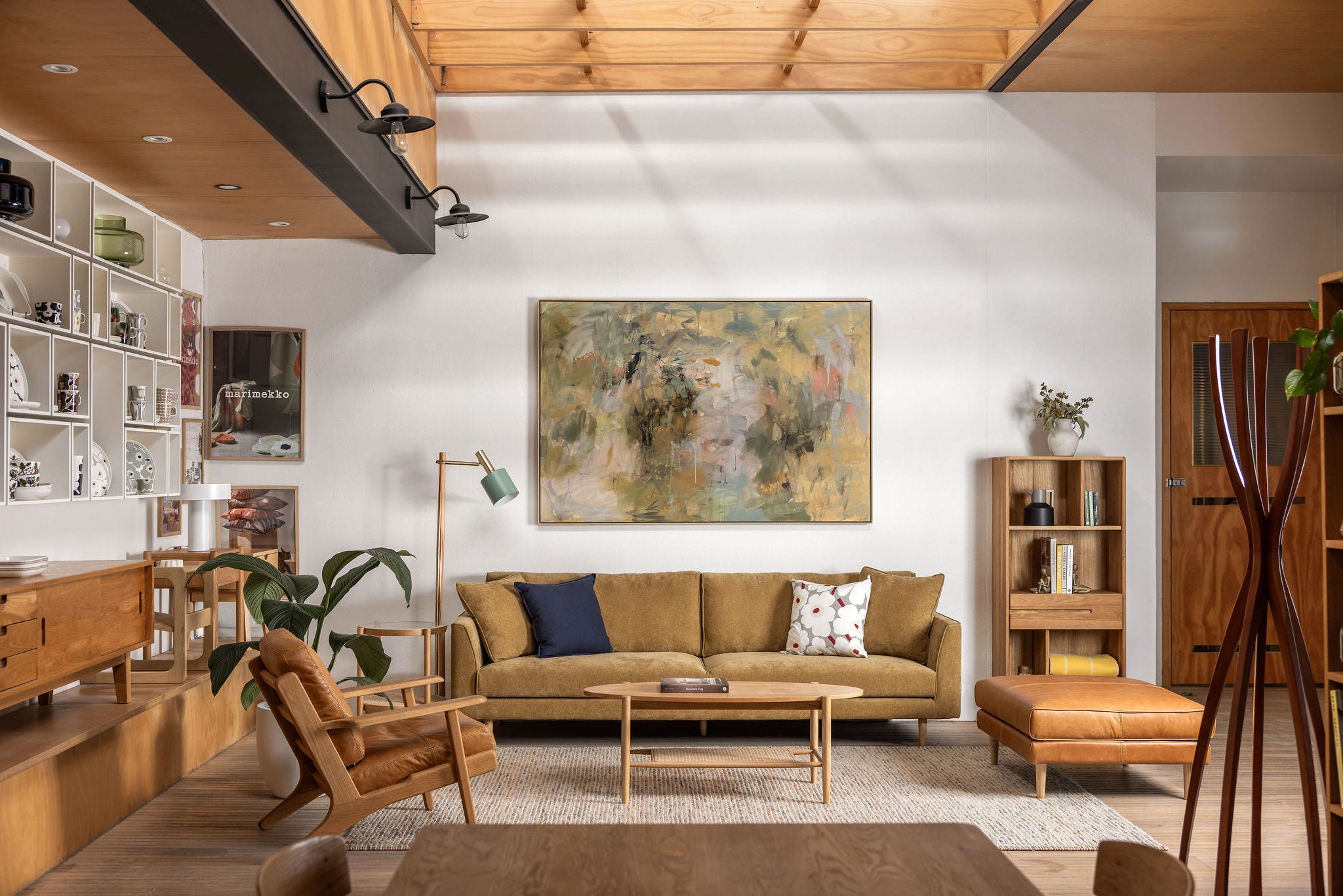 Narvik 4 Seat Sofa Butterscotch Upholstery