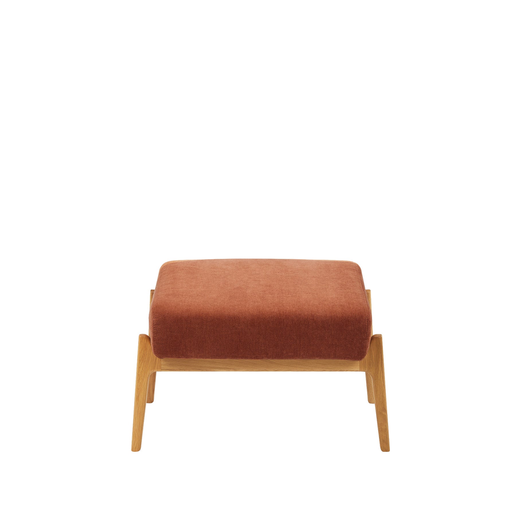 Arna Fabric Foot Stool Rust
