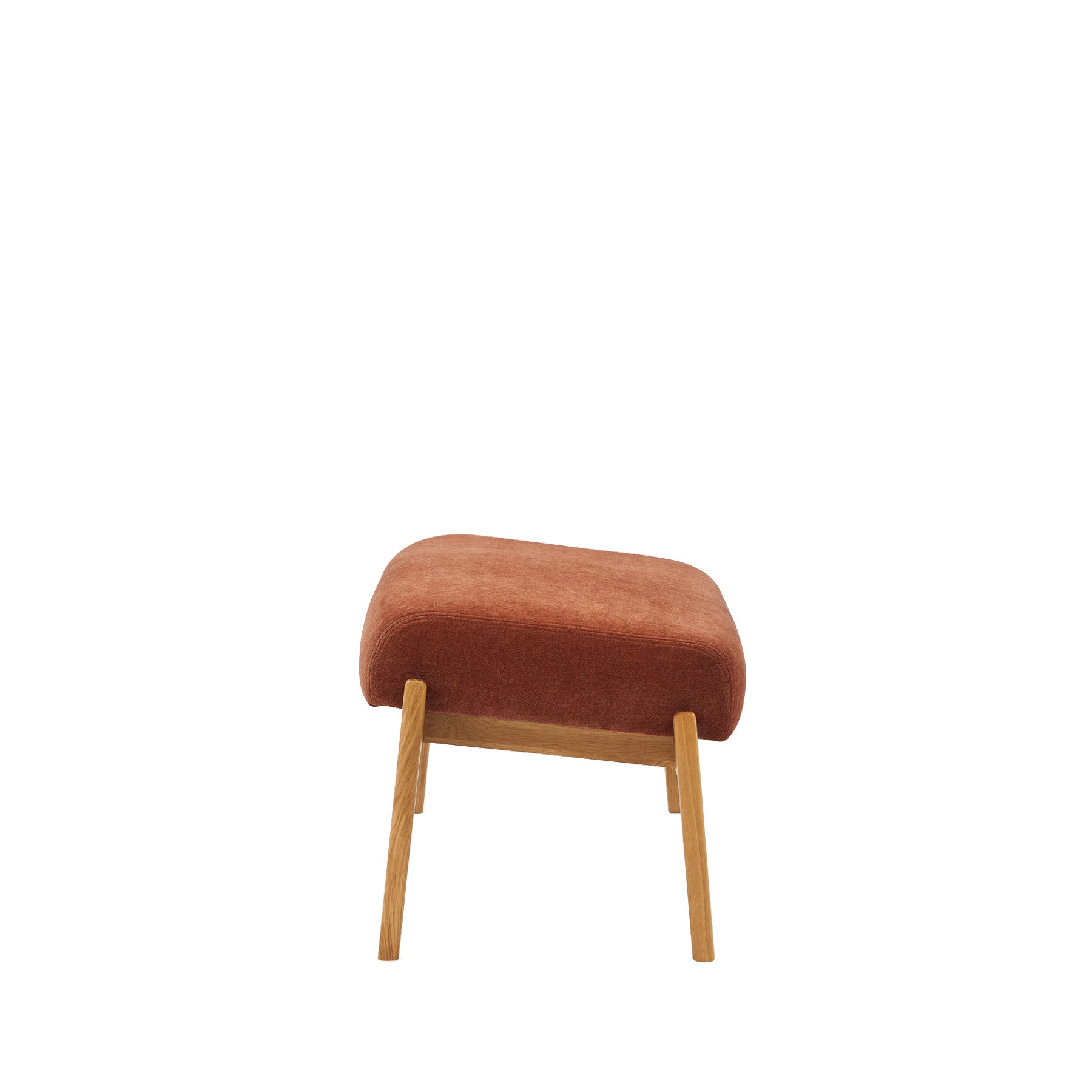 Arna Fabric Foot Stool Rust